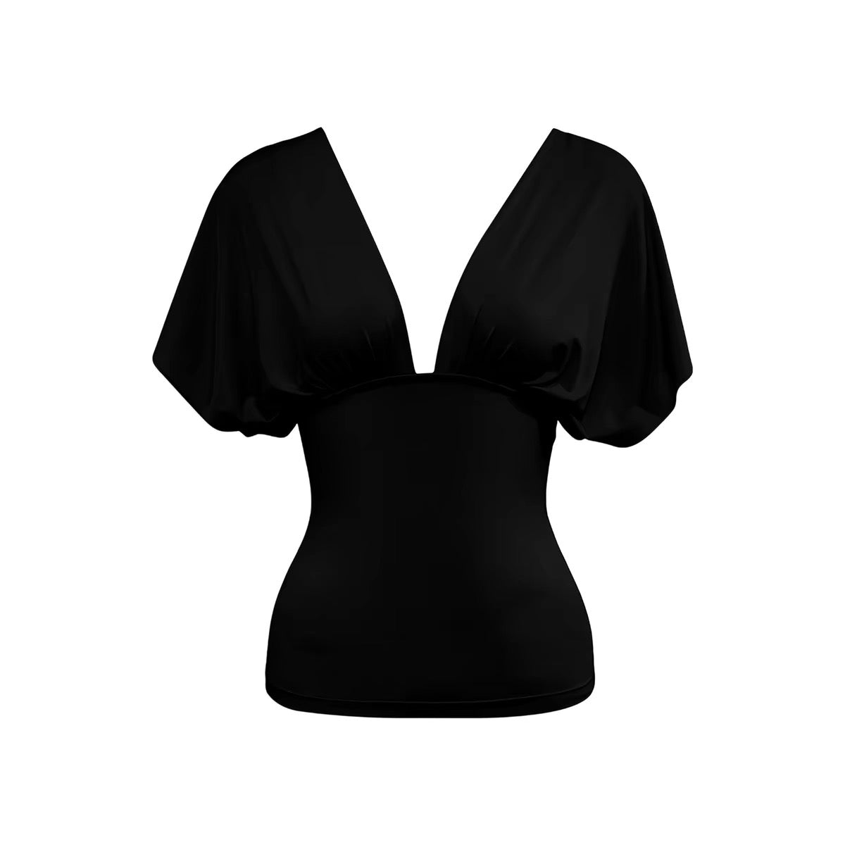 AUD V Short Sleeve Summer Butterfly Top