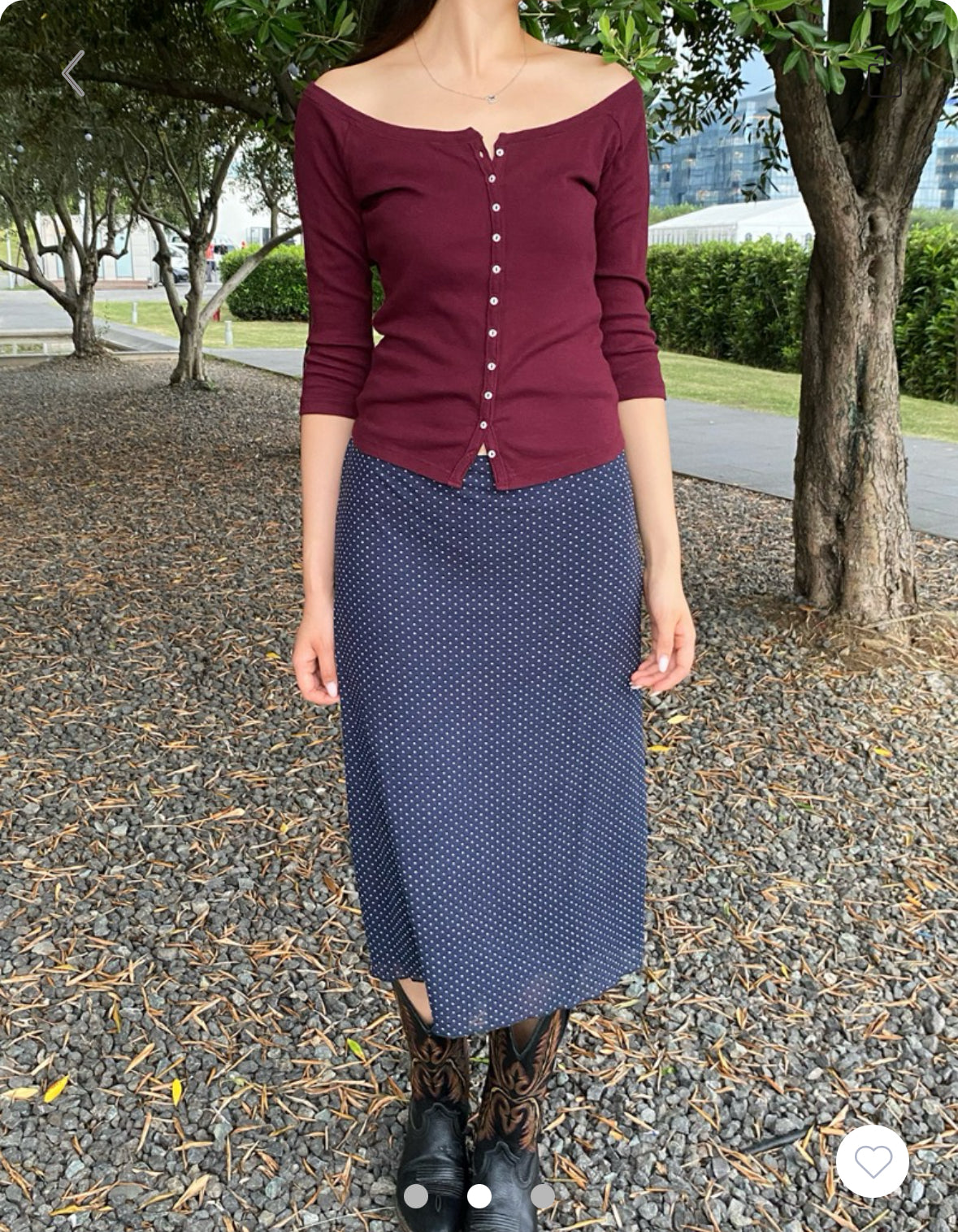 BRANDY Martha Top  -RED
