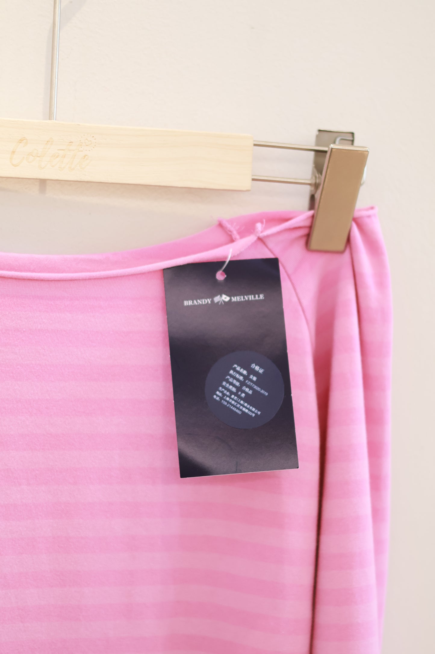 BRANDY Bonnie Striped Top - Pink