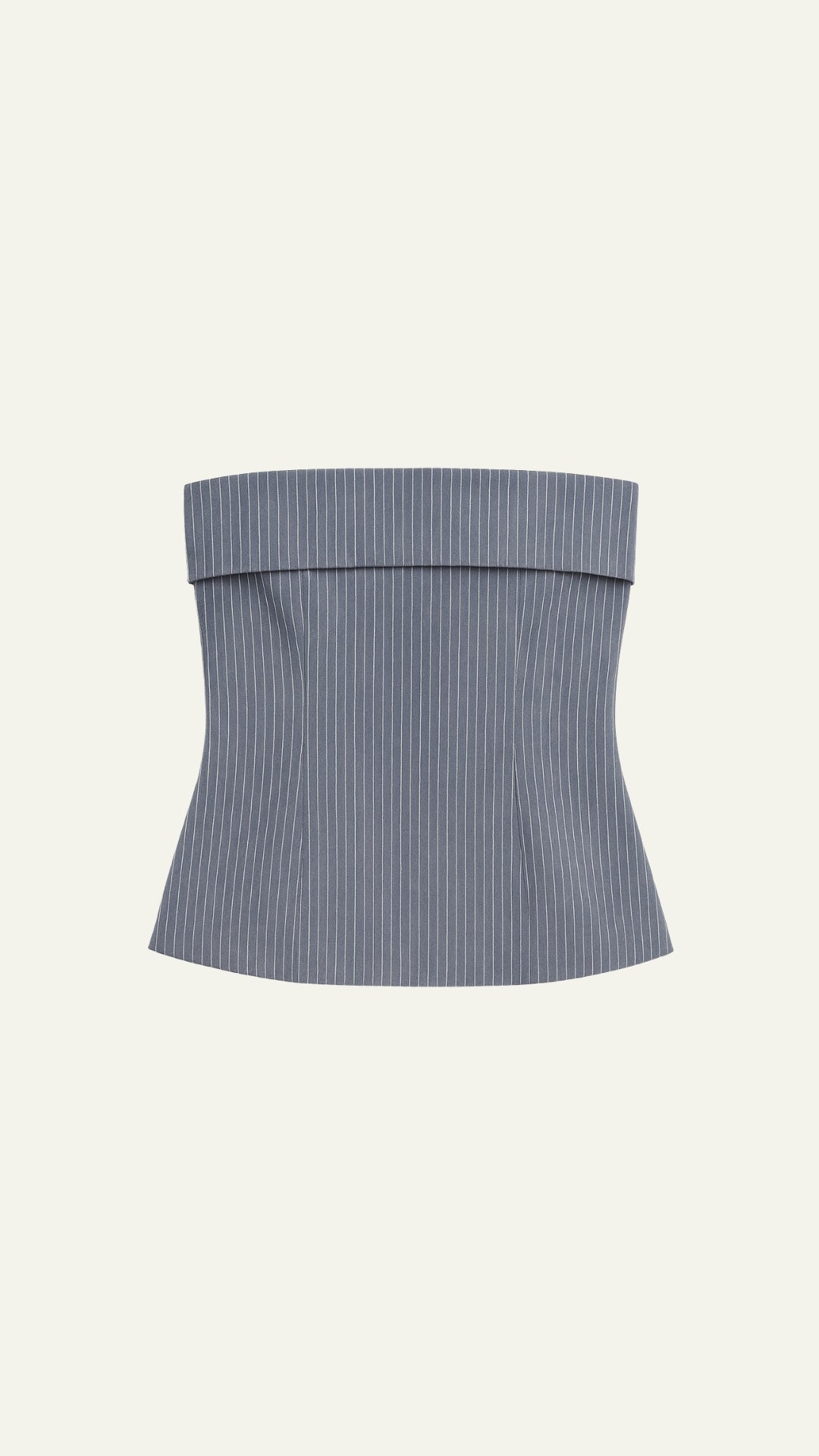 Gray stripes tube top