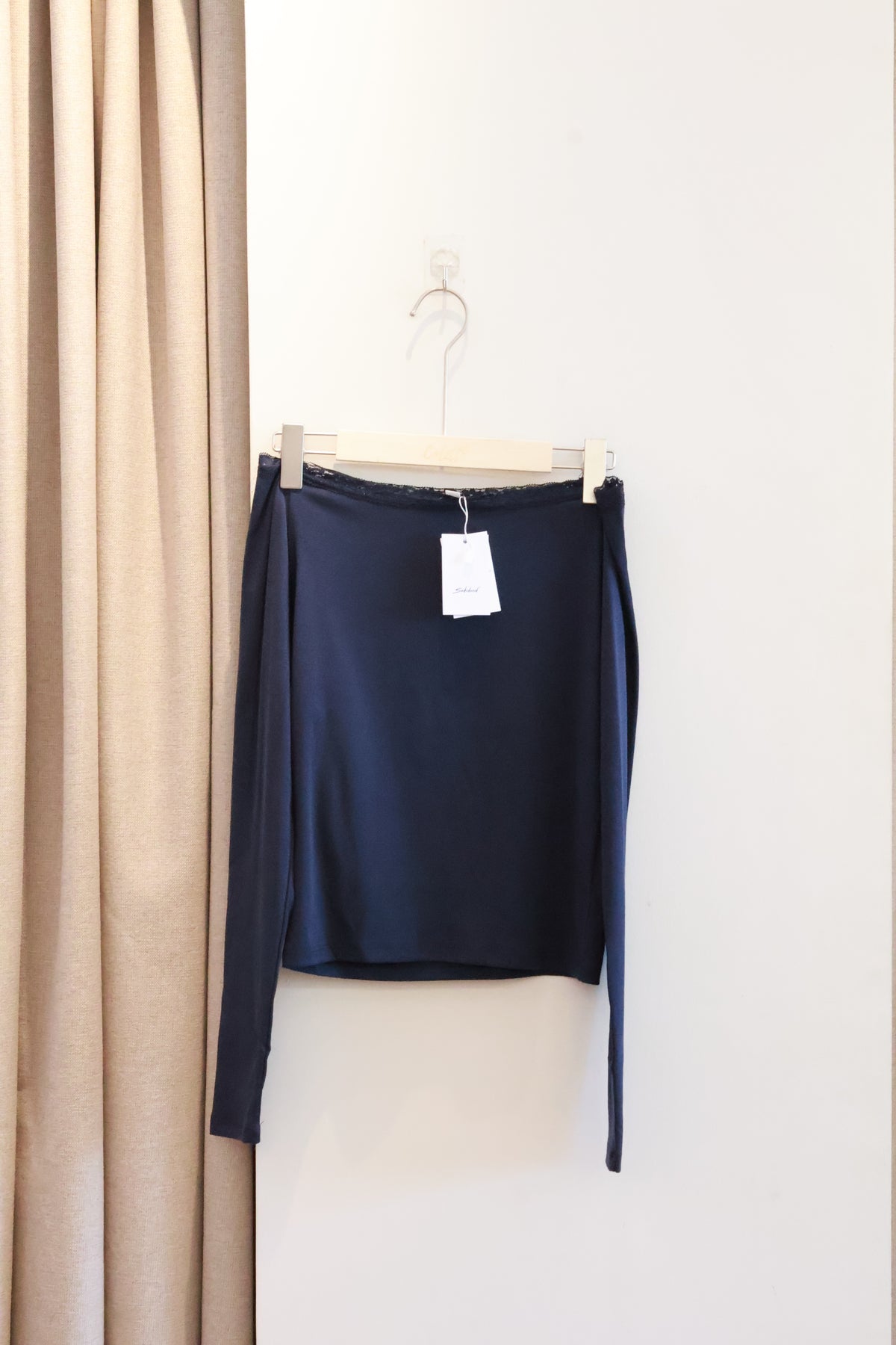 SUBDUED Navy Long Sleeve Top