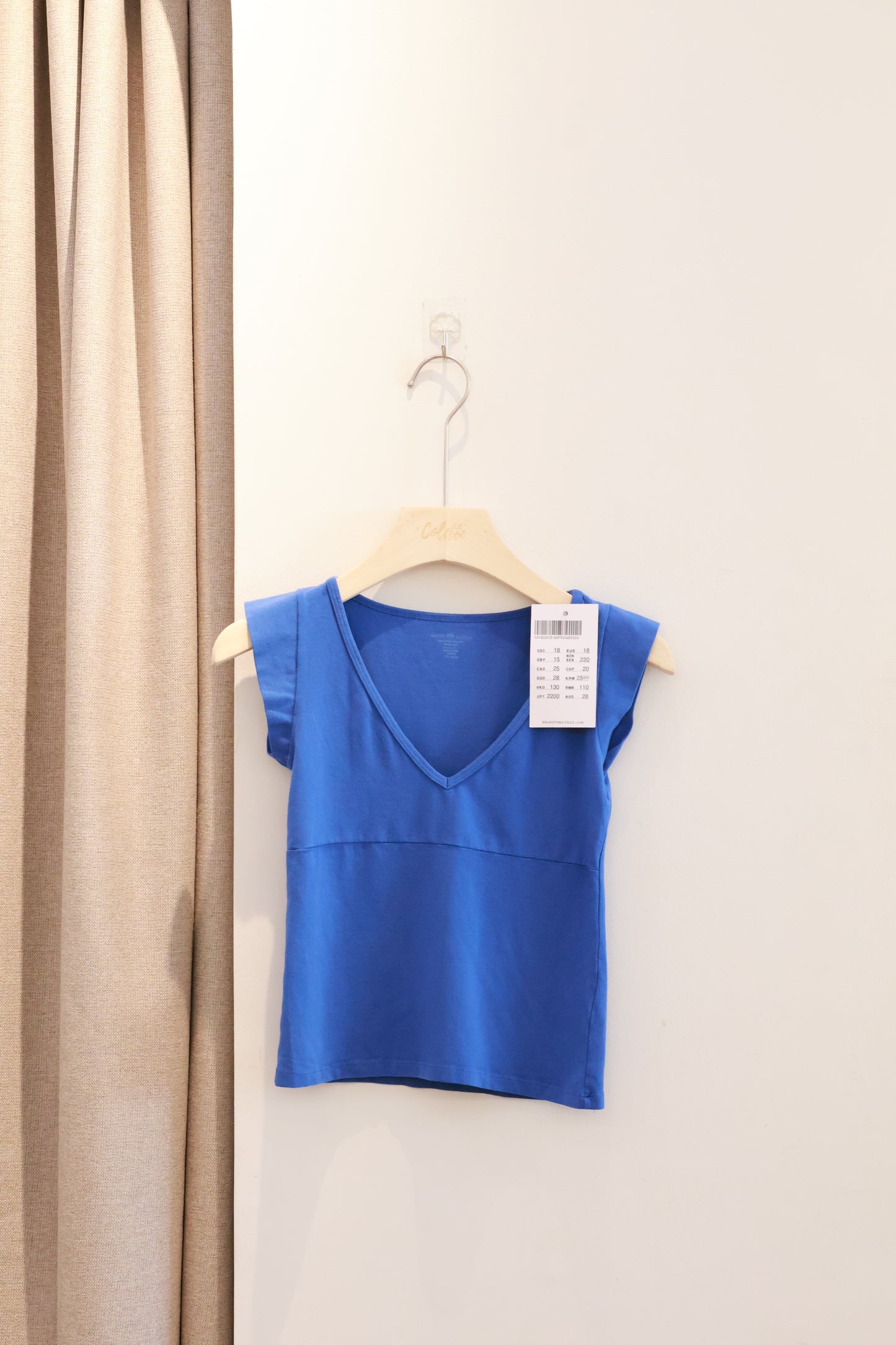 BRANDY Amara SHORT SLEEVE  -ELECTRIC BLUE