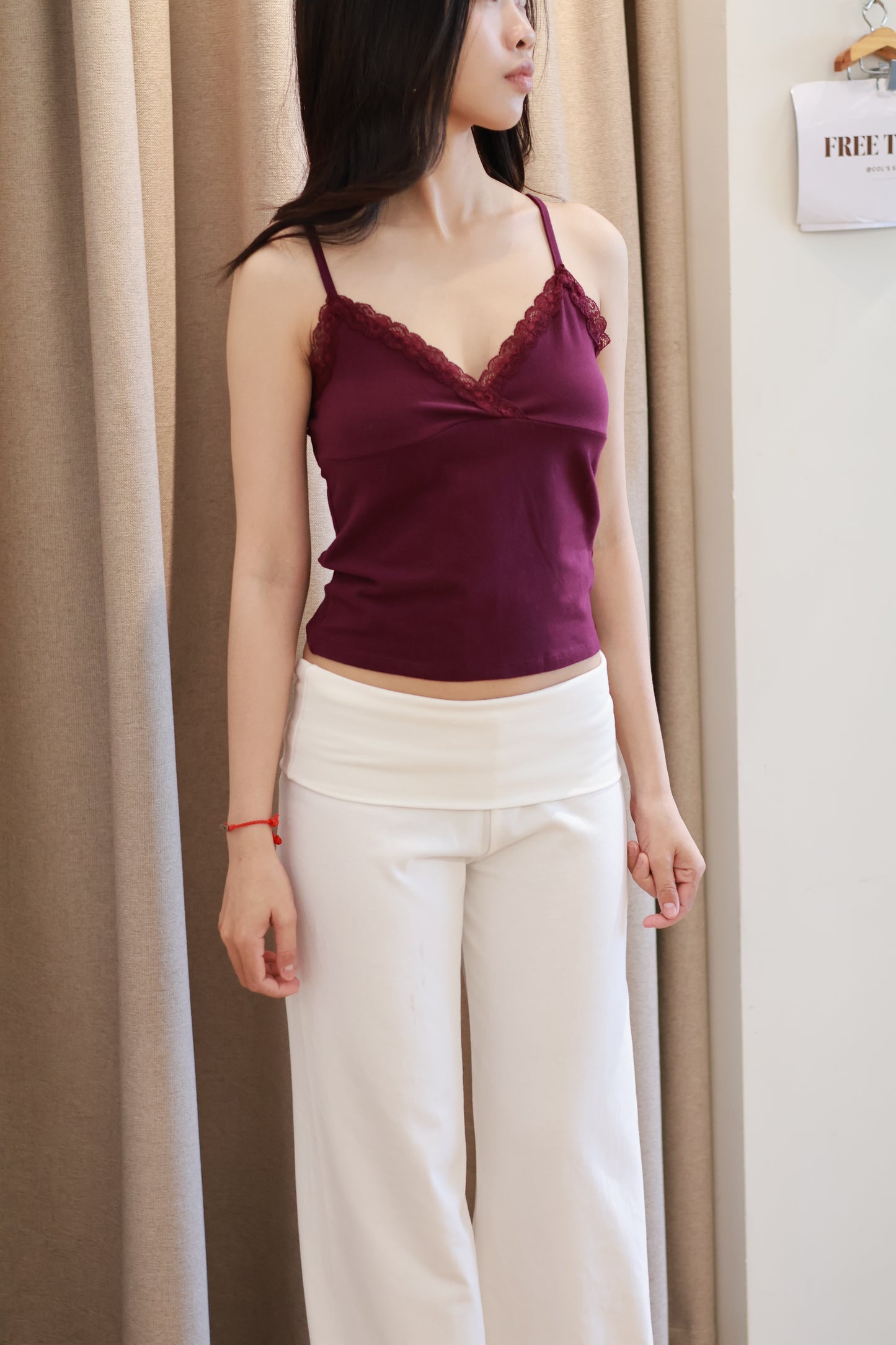 COTTON ON Dreamy Soft Triangle Bra Blackcurrant - XS