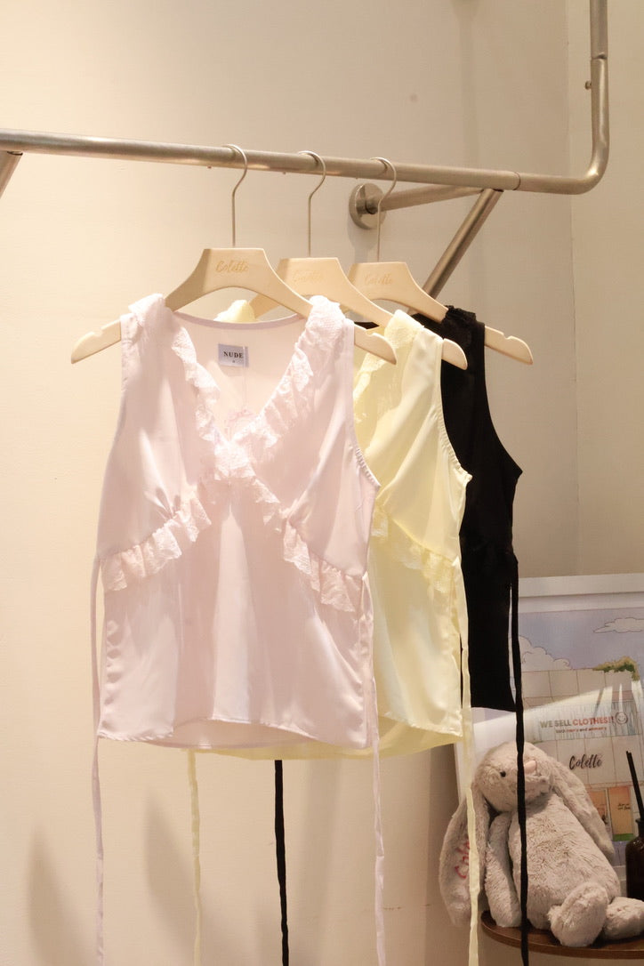 NUDETHELABEL PETAL TOP