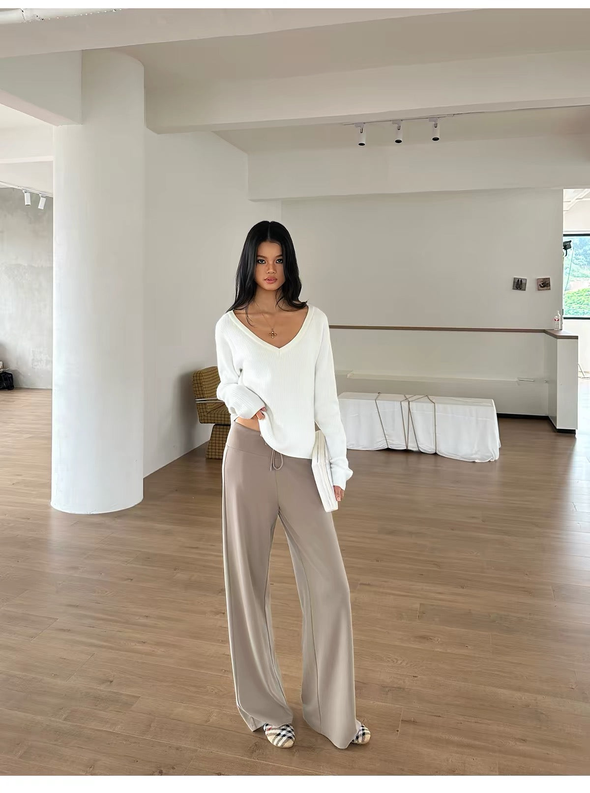 AUD Straight Tube Casual Pants