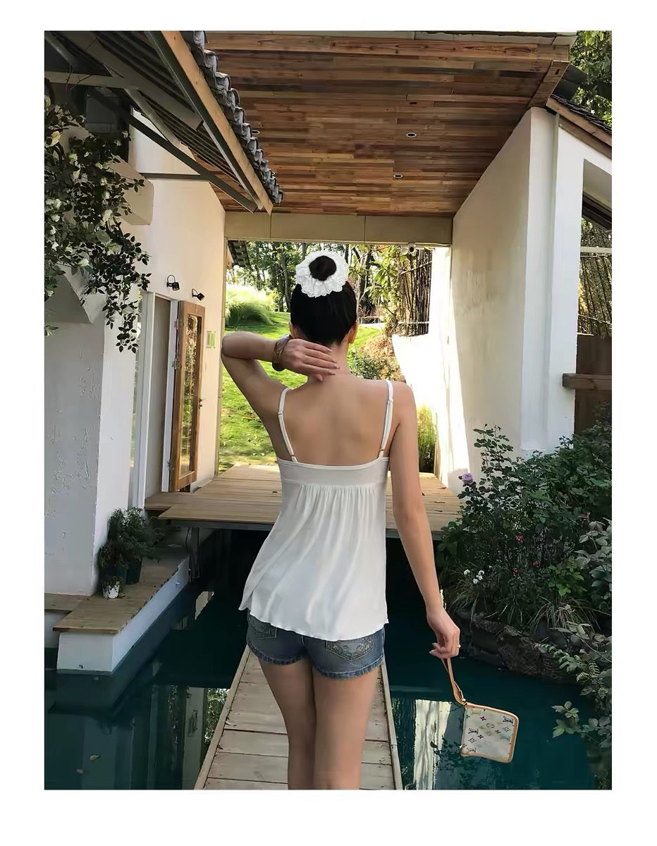 AUD White BM Cami