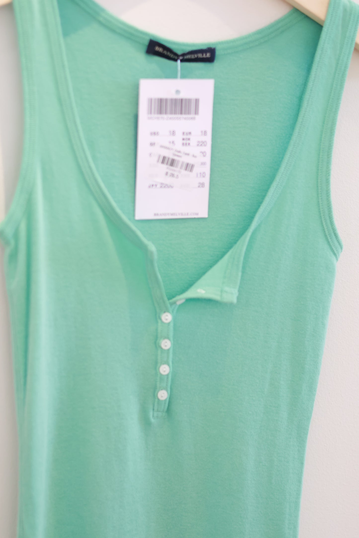 BRANDY Dails Tank - Ice Green