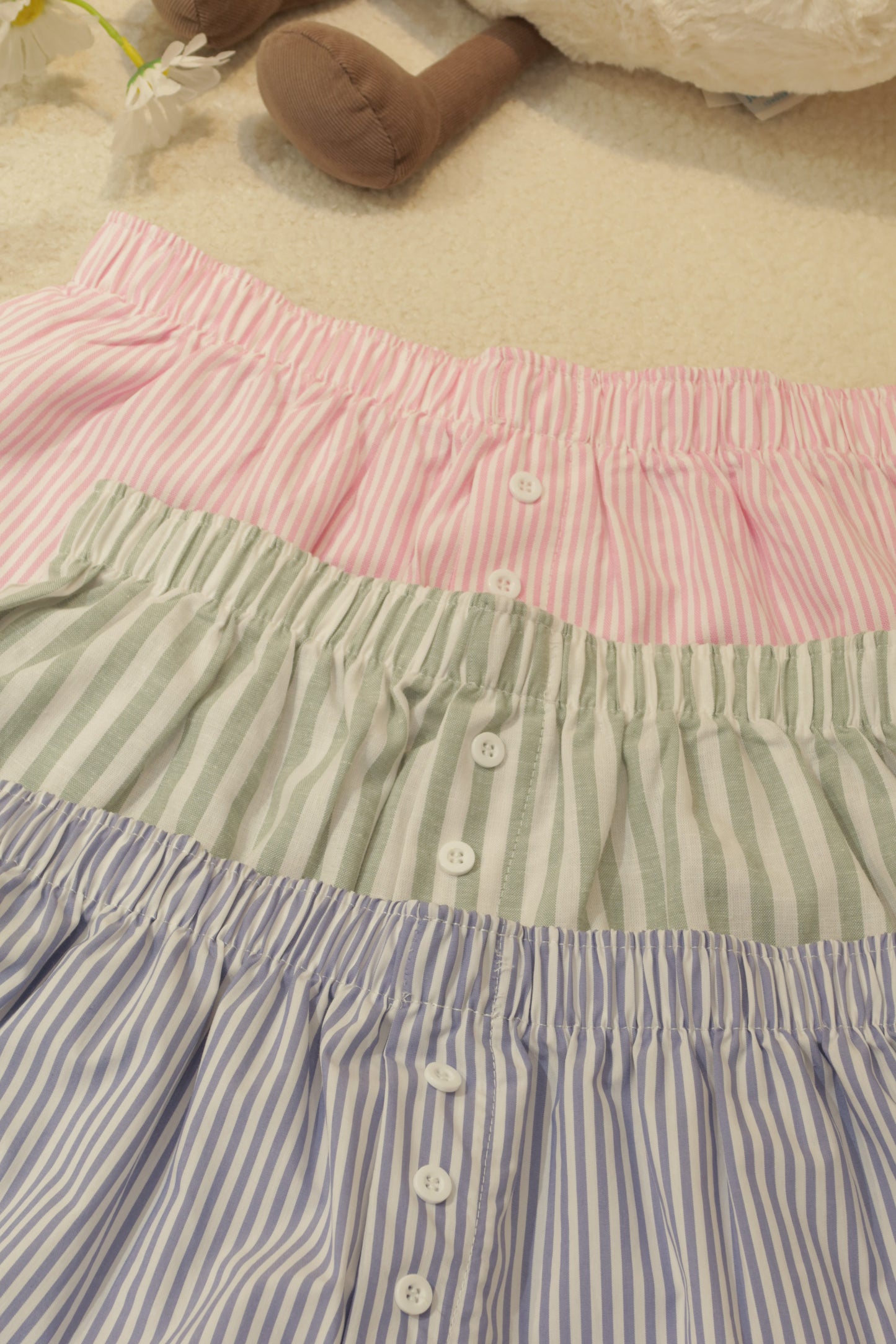 THICK STRIPES SUMMER SHORTS