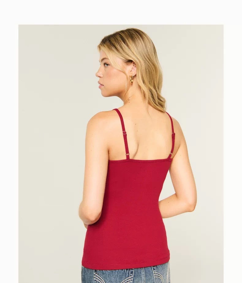 Hollister Red Lace Tank