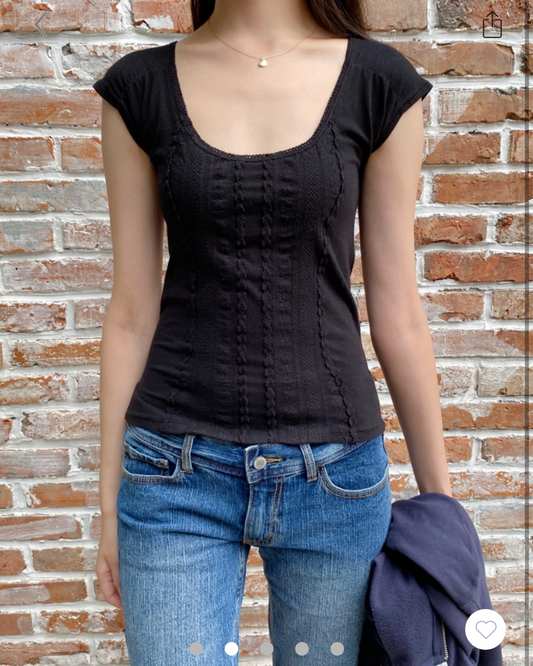 brandy Lesley Lace Top