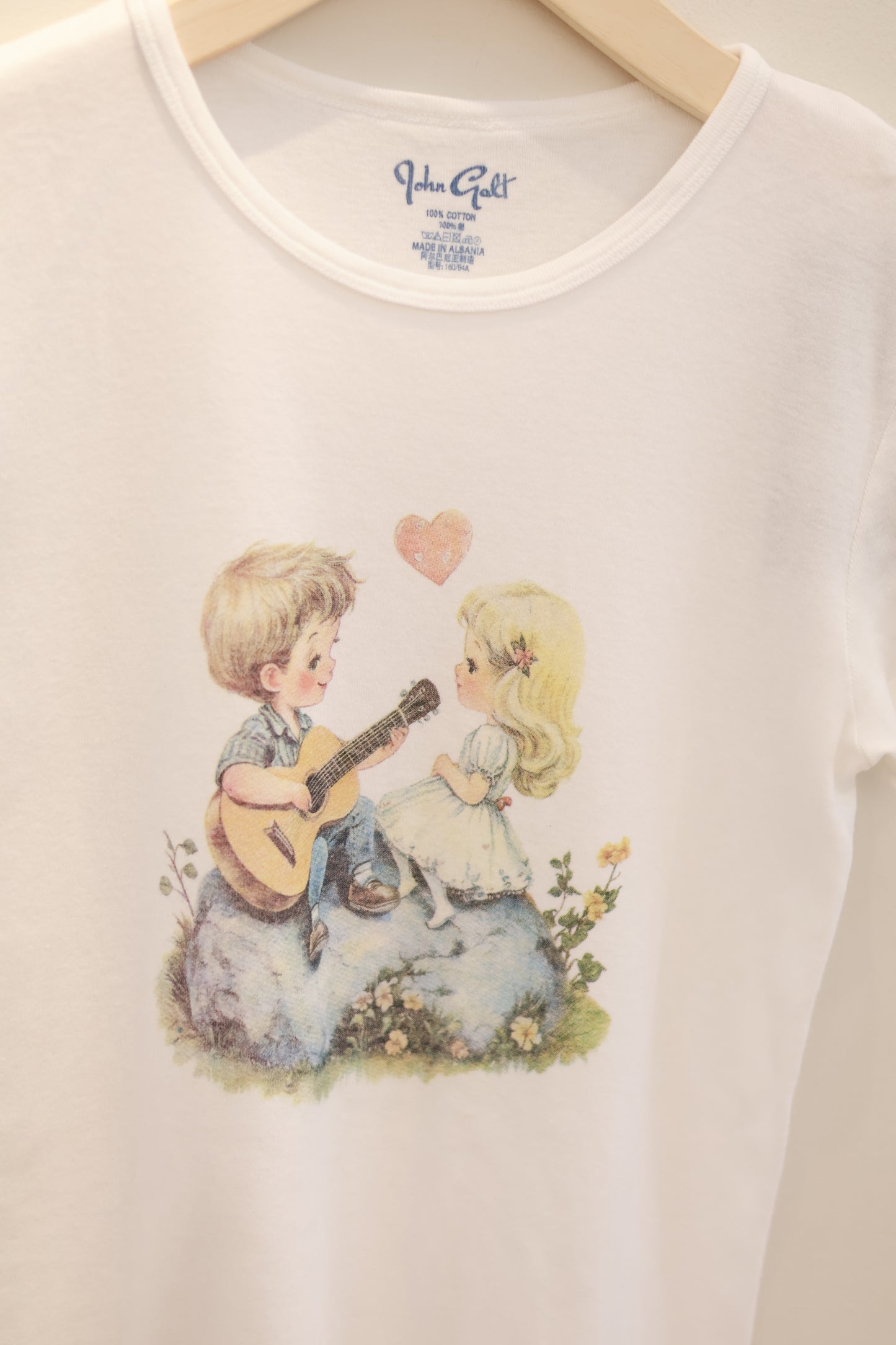 BRANDY Hailie Kids In Love Top - White/S
