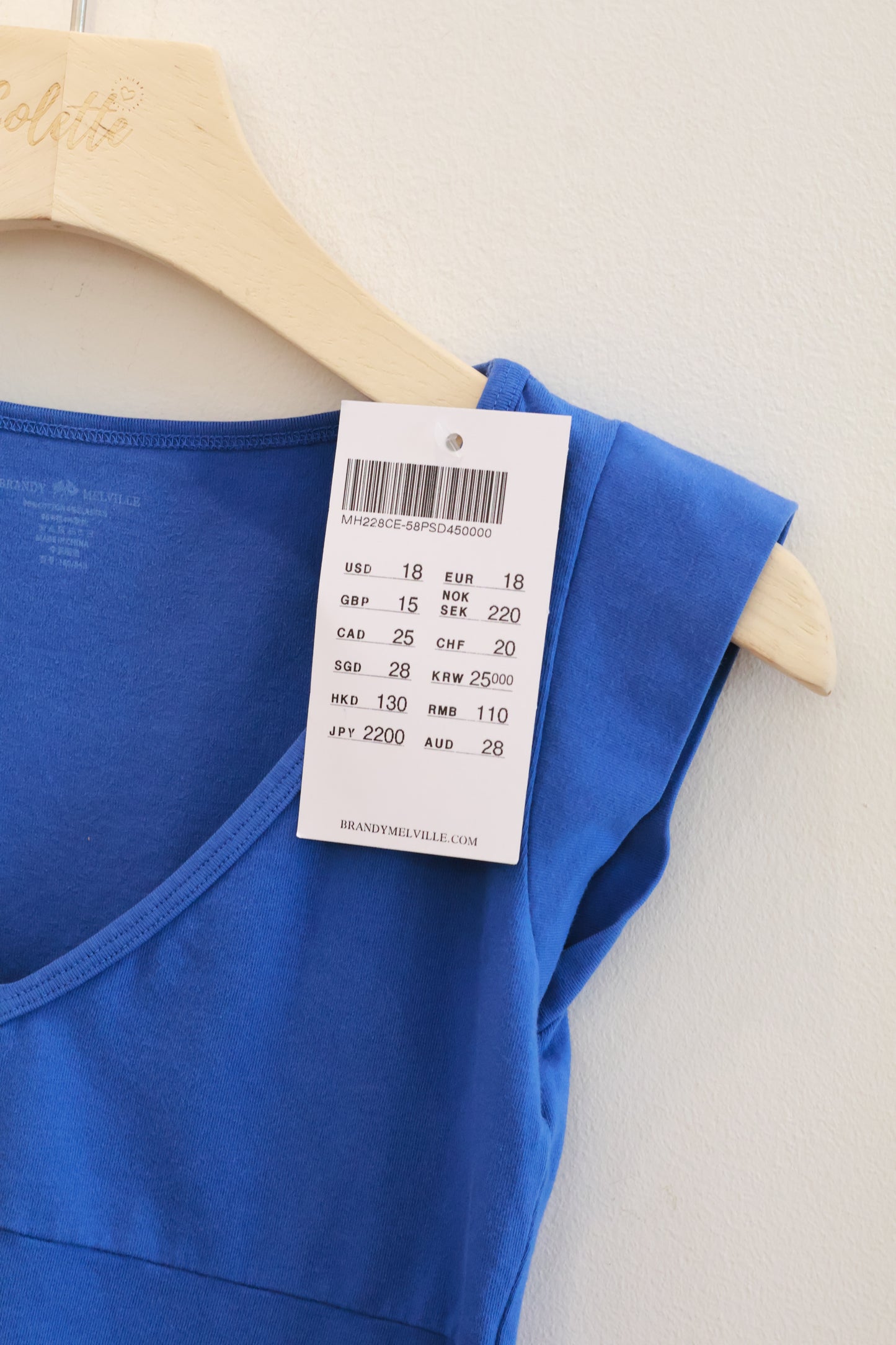 BRANDY Amara SHORT SLEEVE  -ELECTRIC BLUE