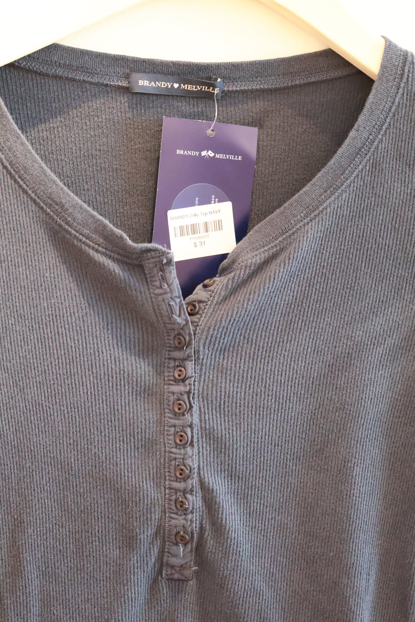 BRANDY Zelly Top  -NAVY