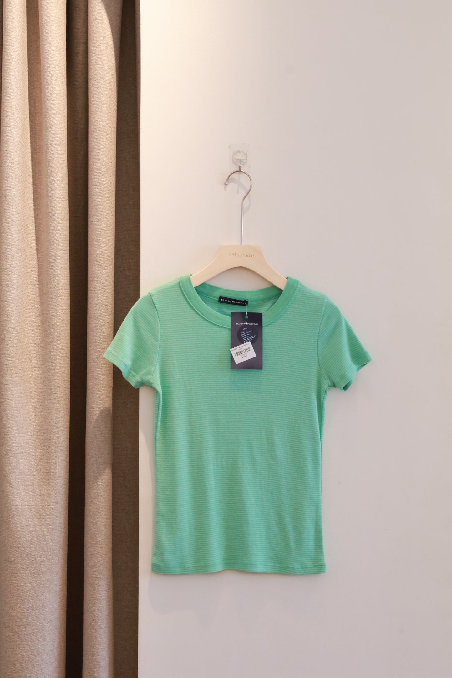 BRANDY Hailie Striped Top  -TEAL