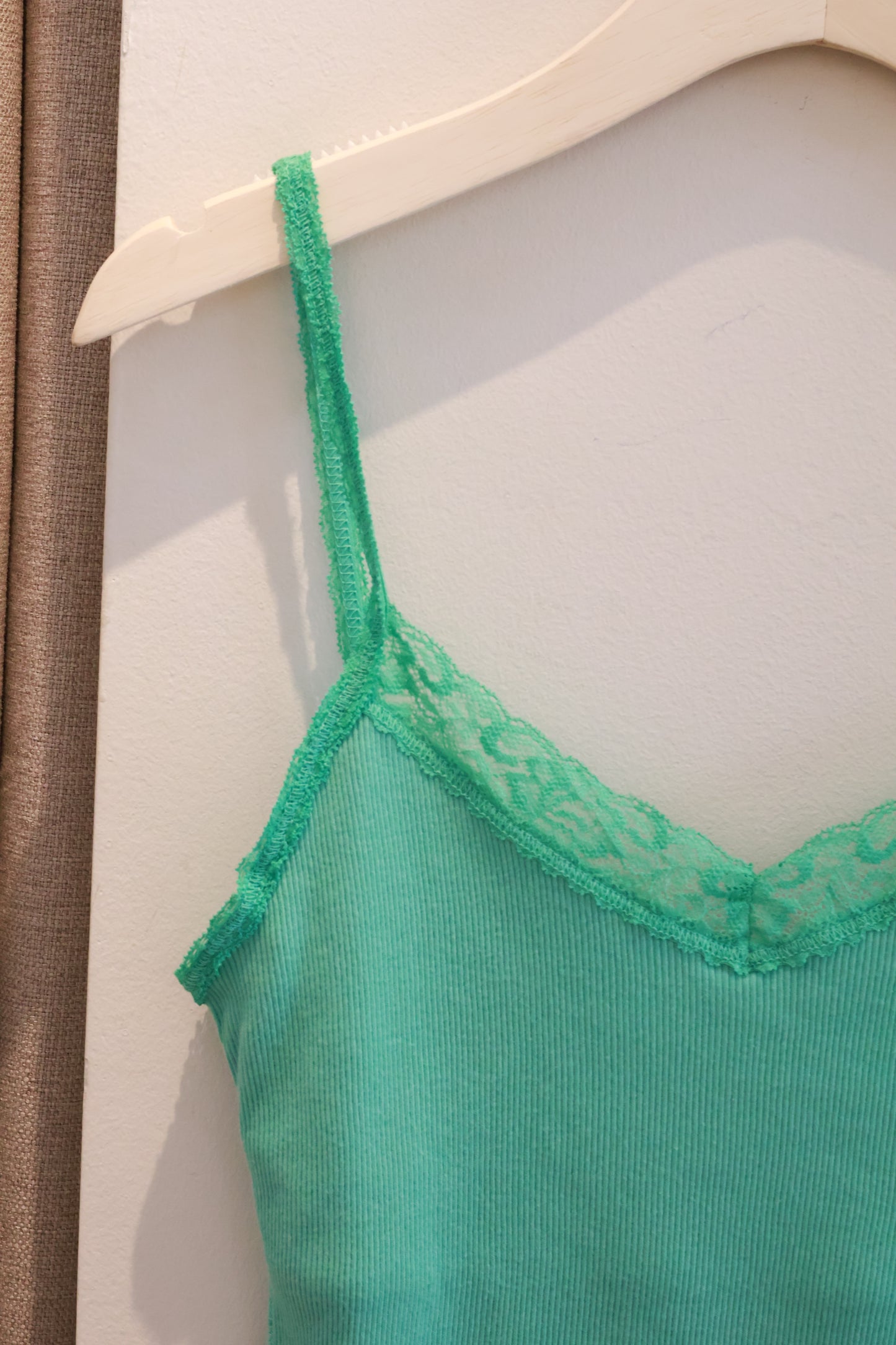 BRANDY Amara lace tank top- TEAL