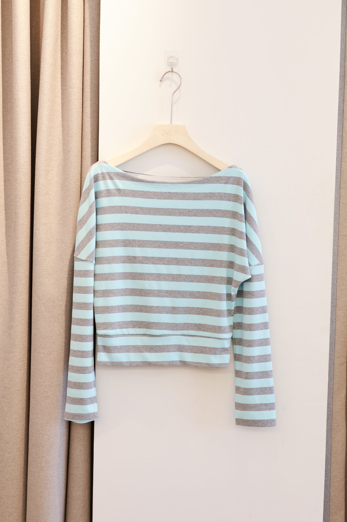 SUBDUED Blue Striped Long Sleeve Top