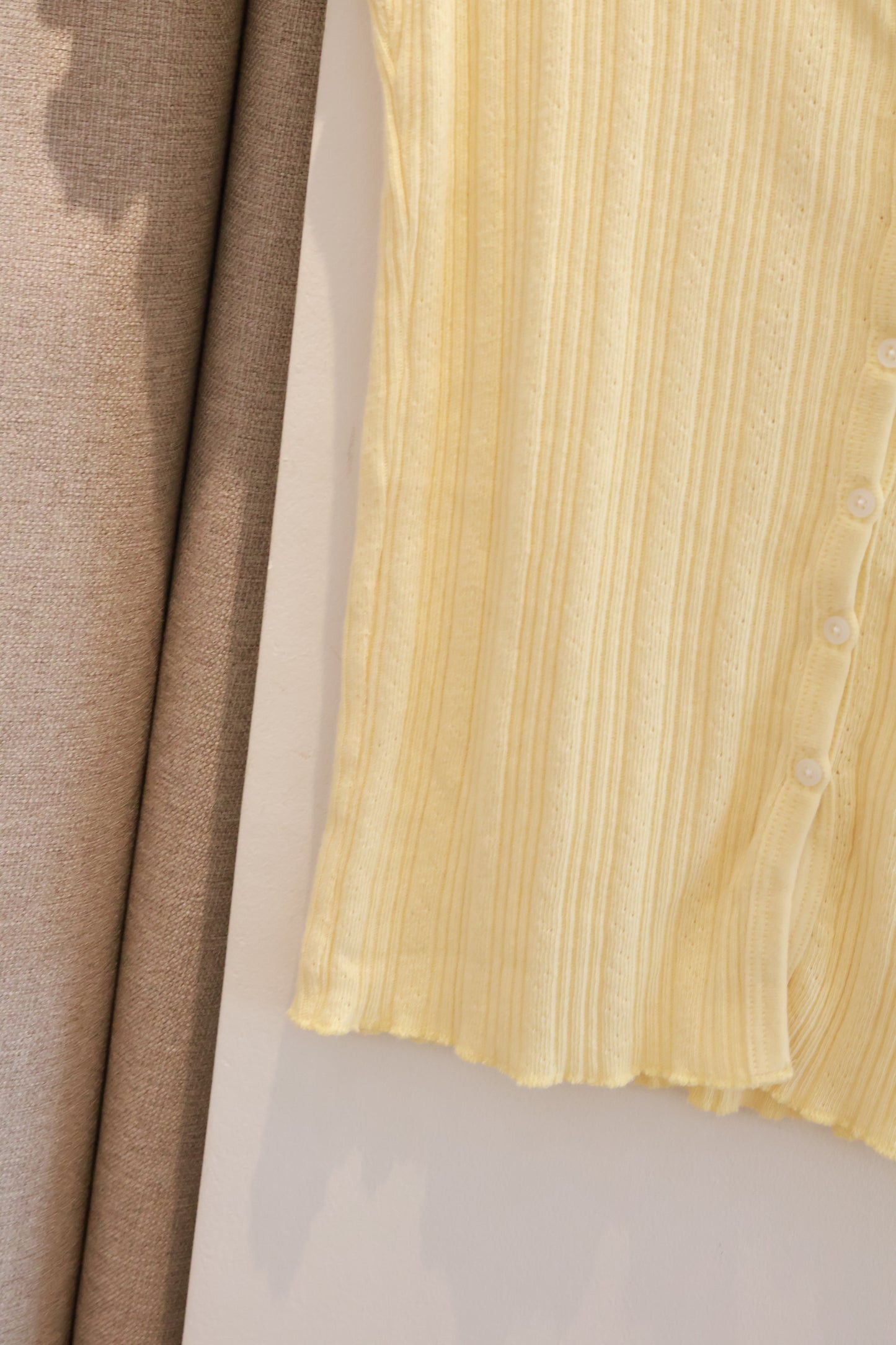 BRANDY Zelly Eyelet Top  -YELLOW