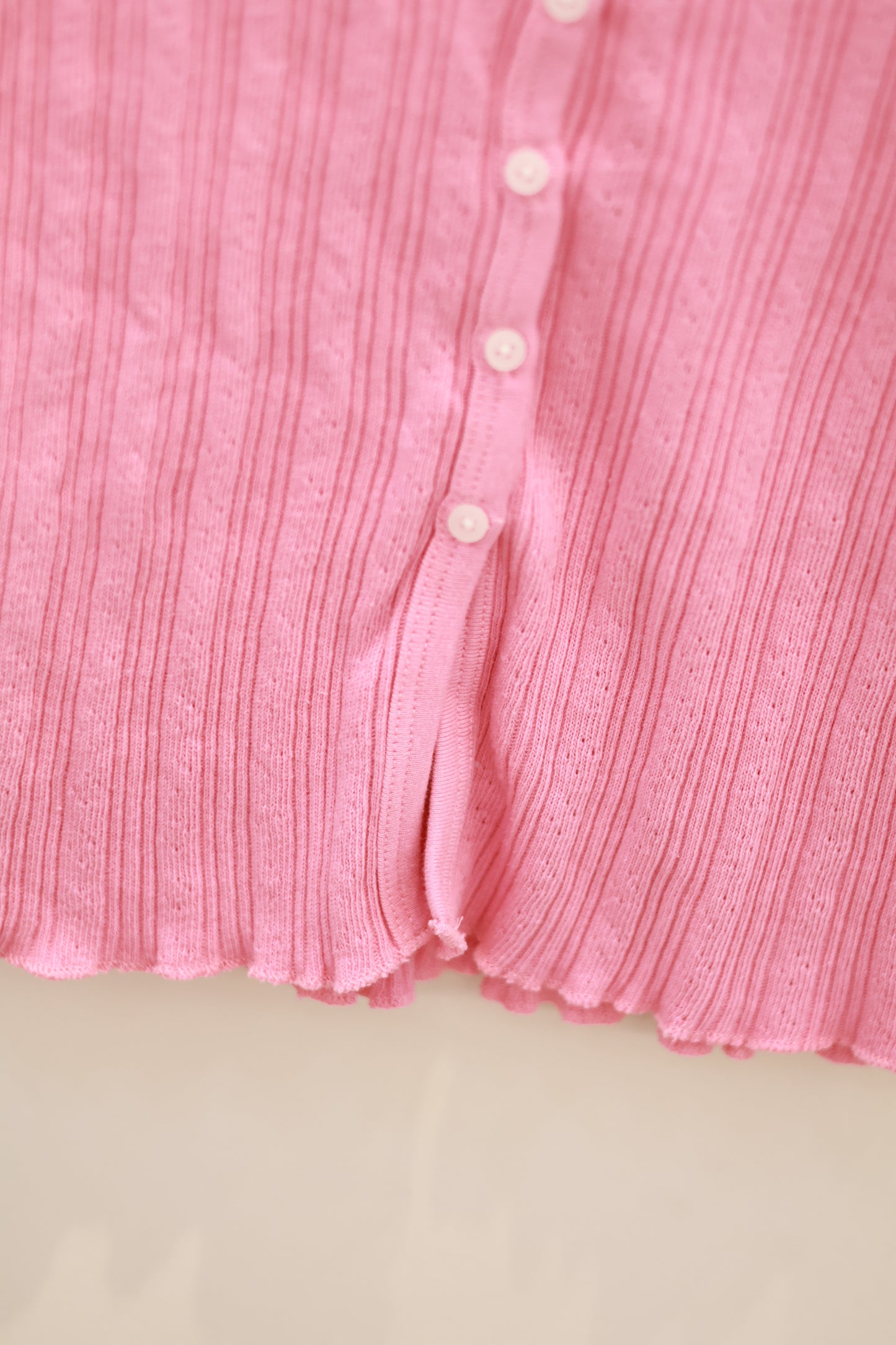 BRANDY Zelly Eyelet Top- PINK