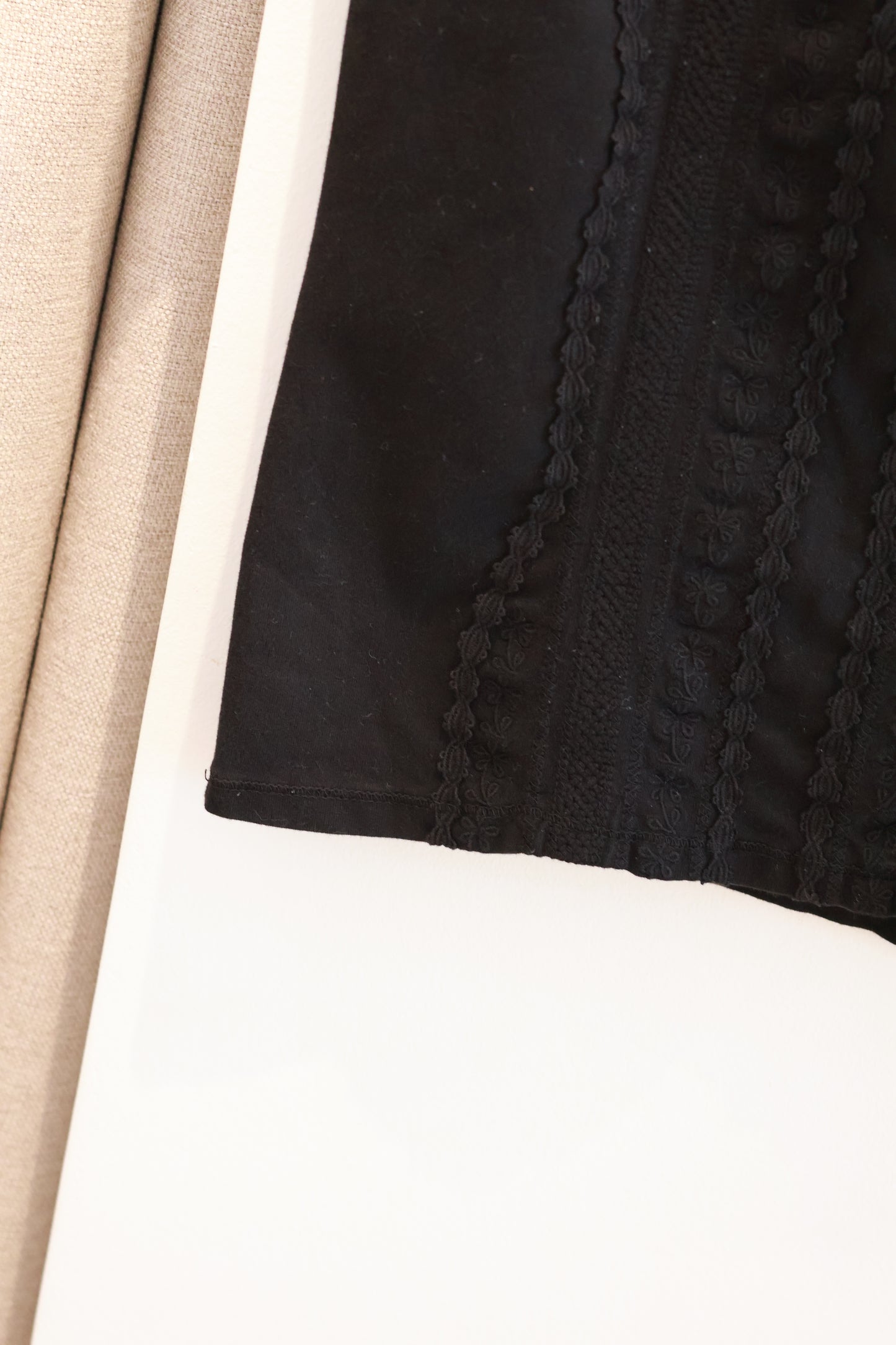 BRANDY Lesley Lace Top- black