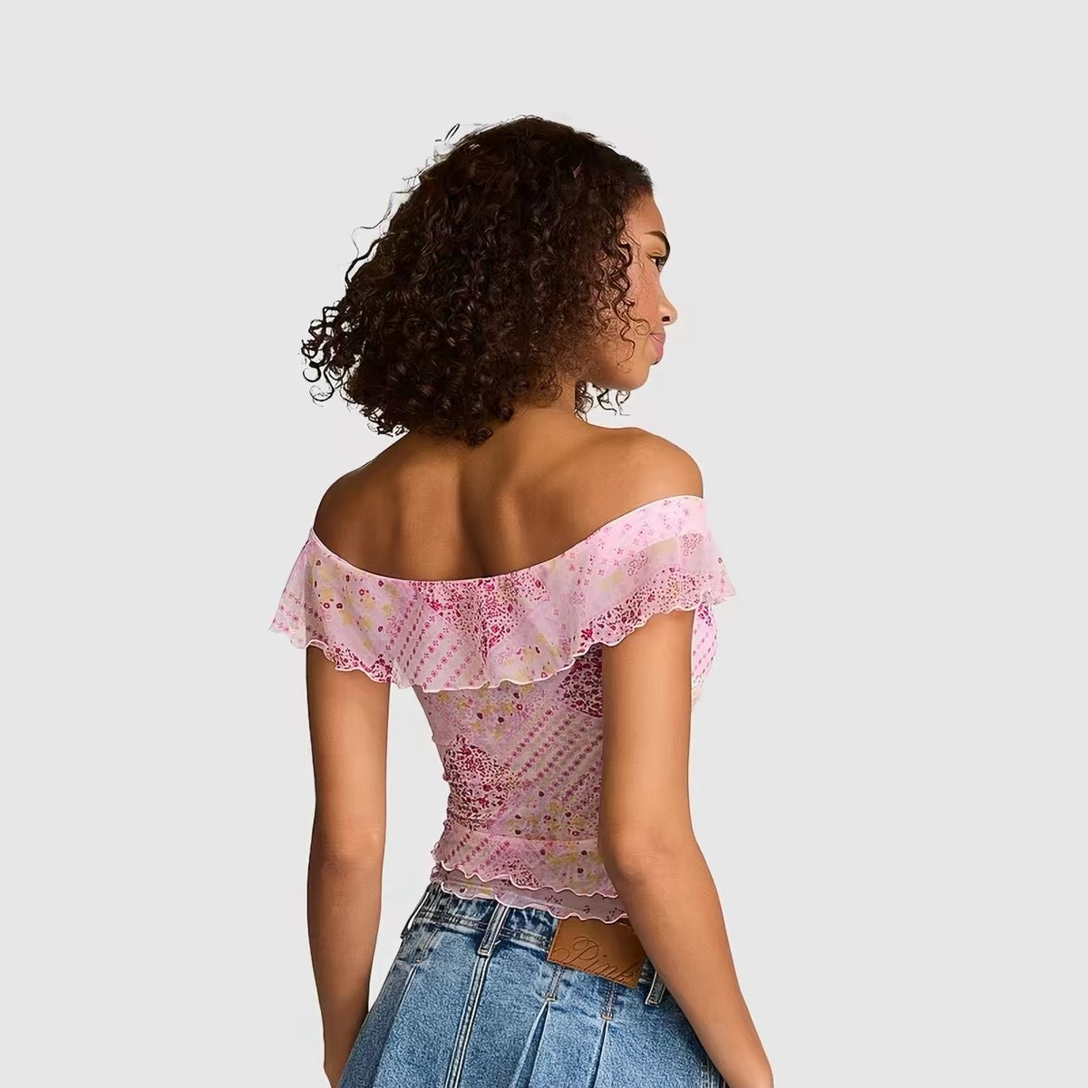 VICTORIA’S SECRET Pink Floral Lace Top