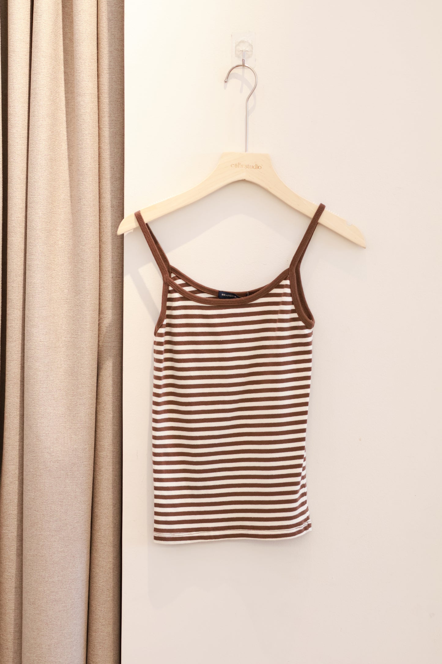 BRANDY Skylar Striped Tank - Brown