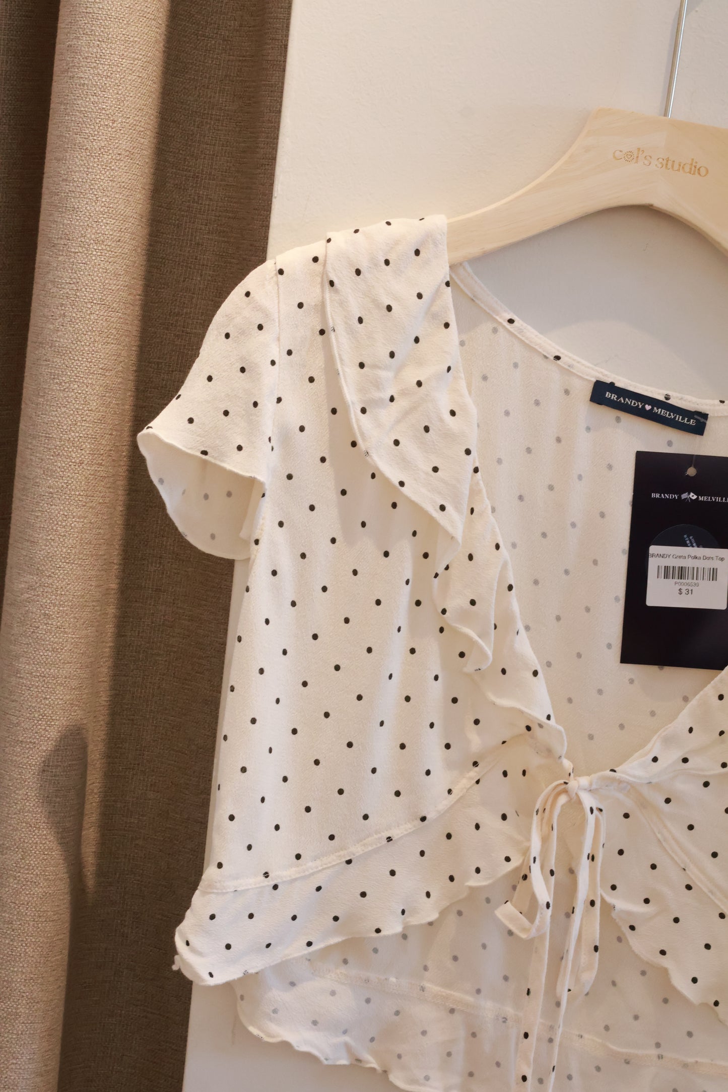 BRANDY Greta Polka Dots Top
