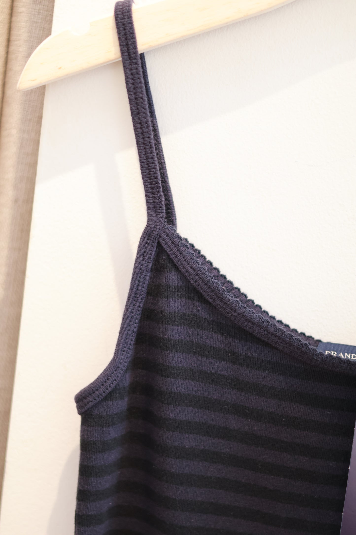 BRANDY Skylar Striped Tank  -NAVY