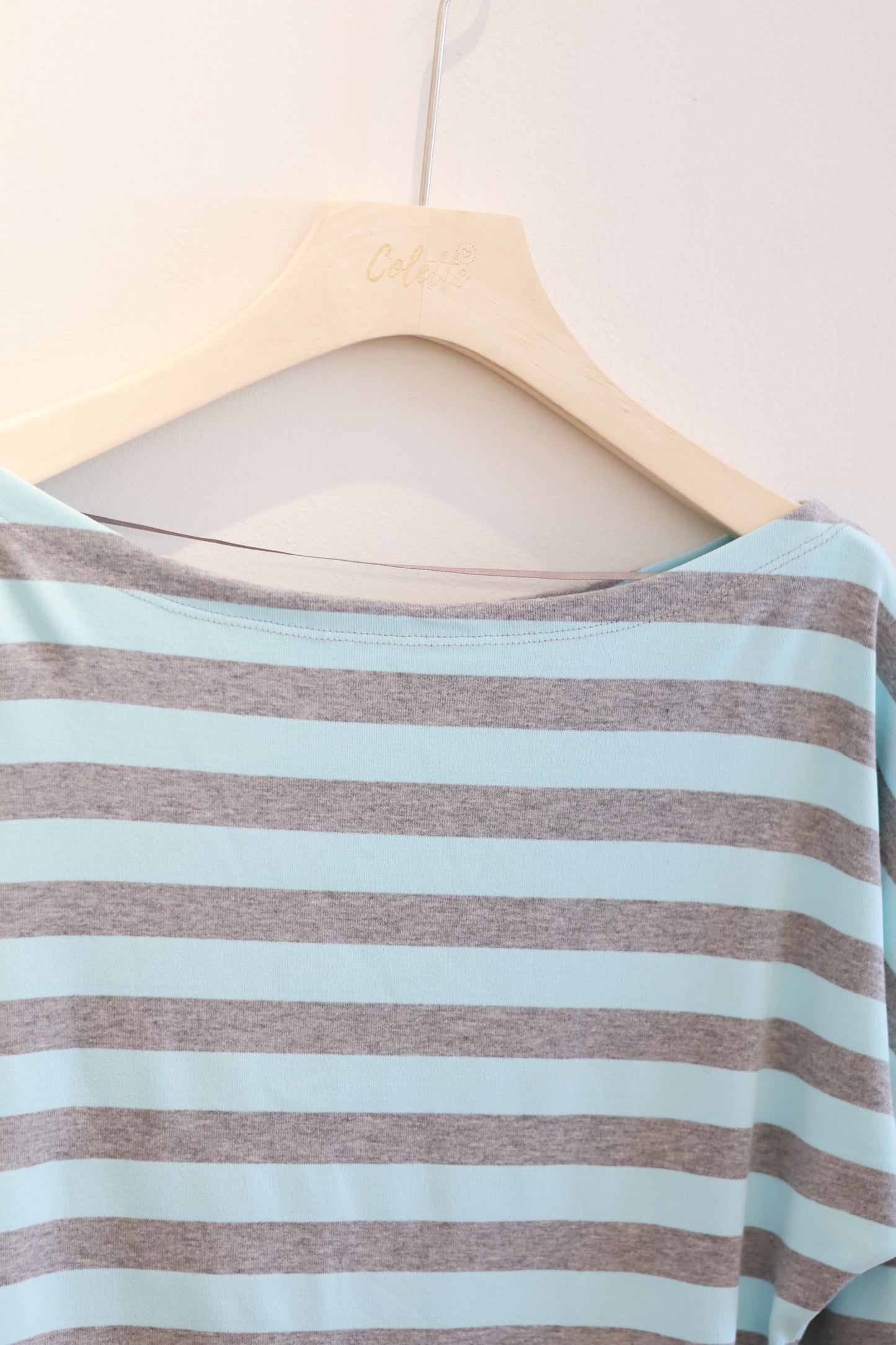 SUBDUED Blue Striped Long Sleeve Top