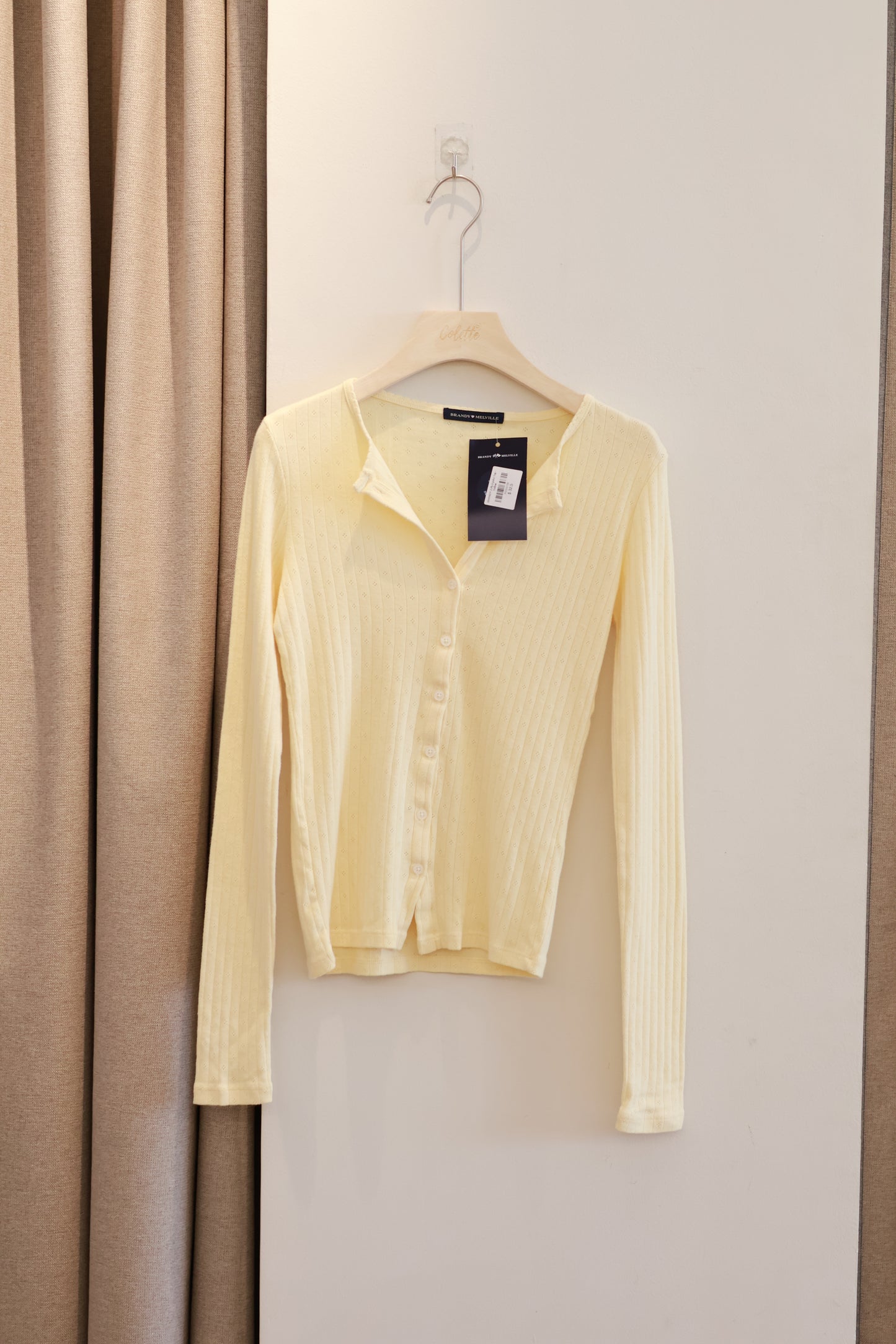 BRANDY Zelly Eyelet Top - Yellow