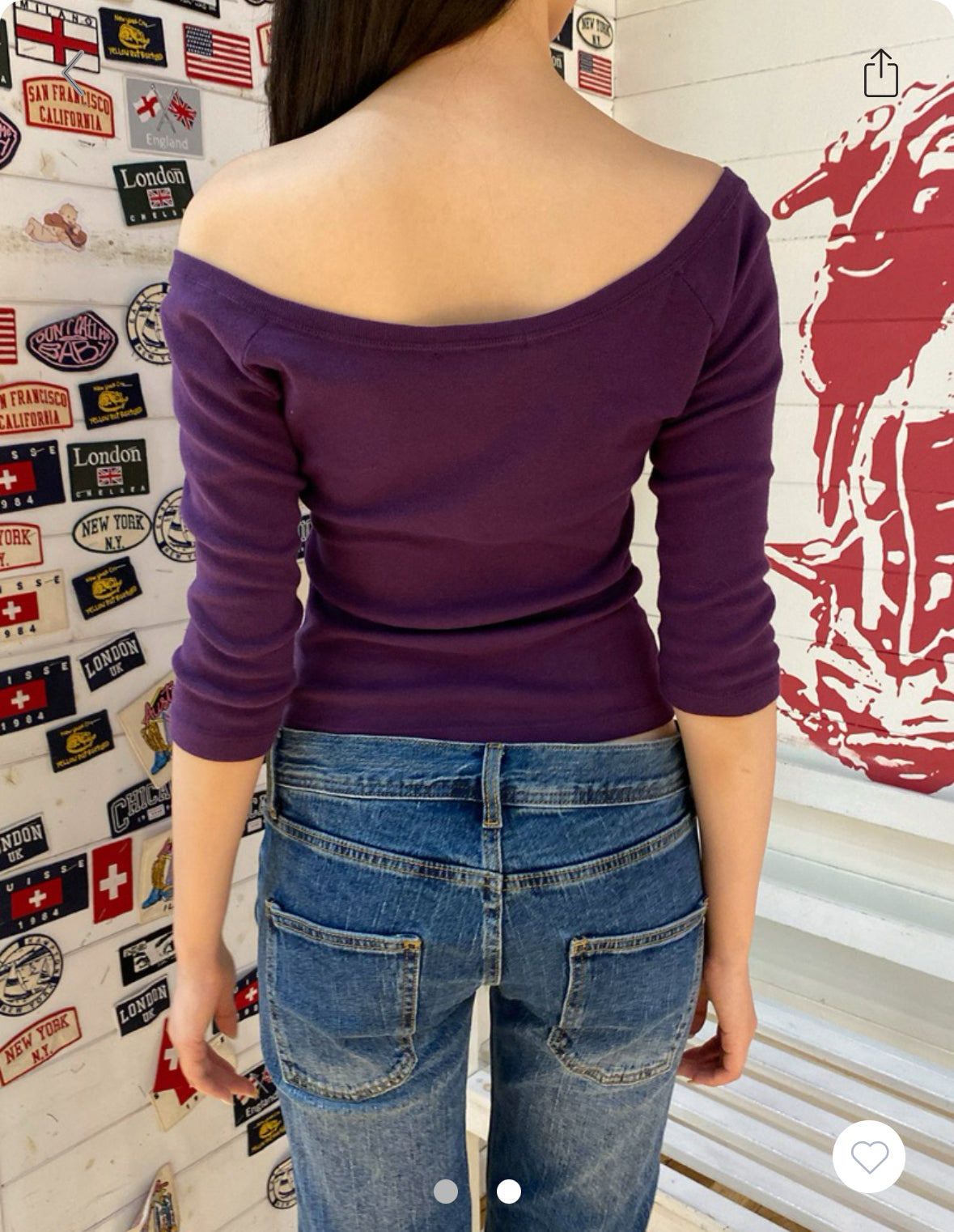 BRANDY Martha Top- DARK PURPLE