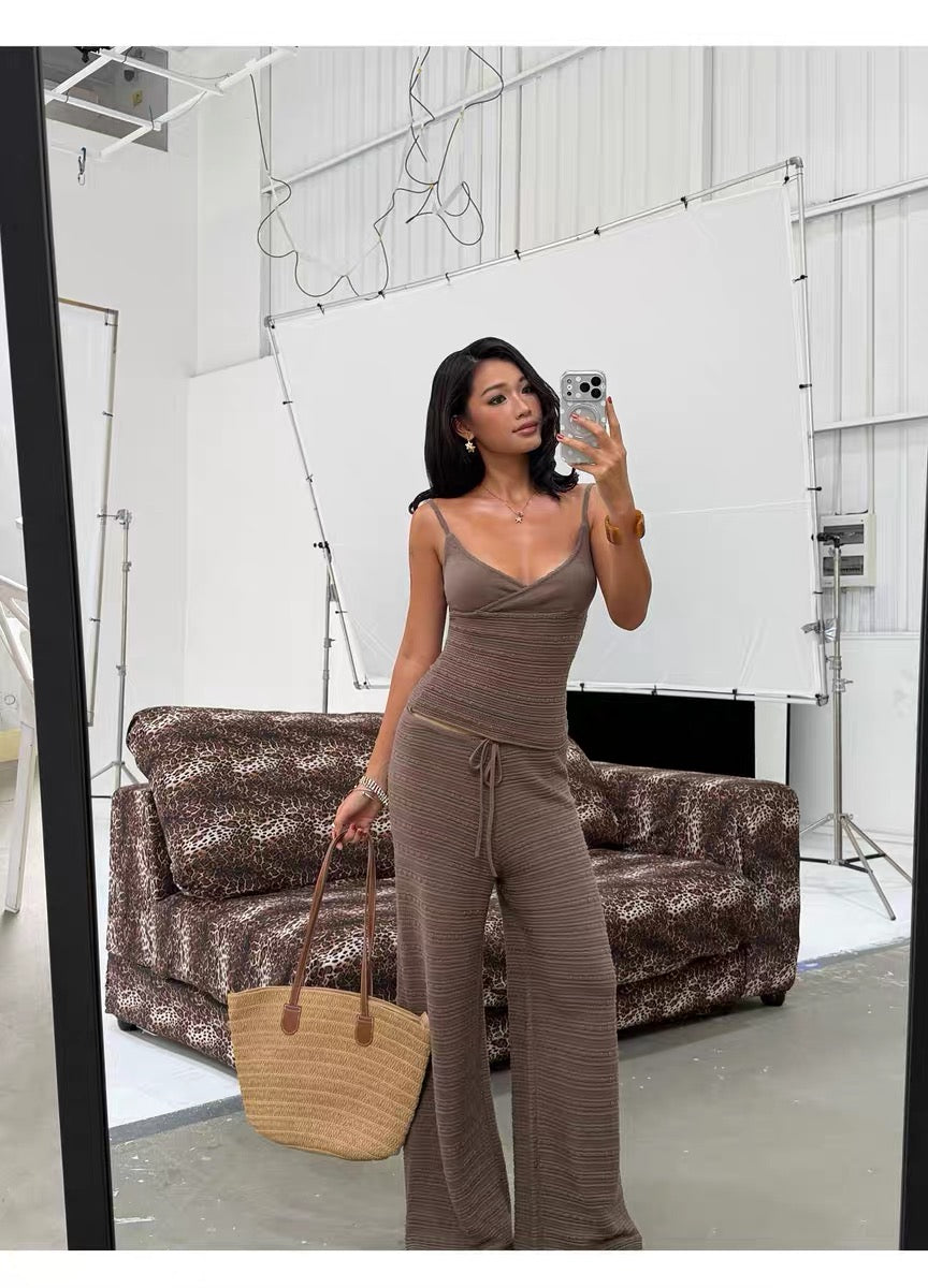 AUD Brown Wide Leg Pants