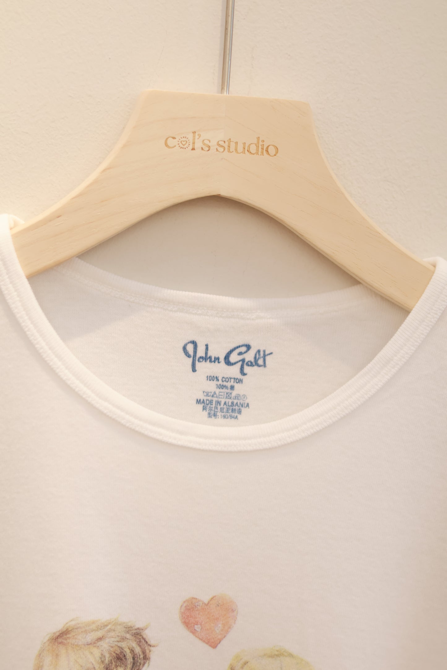 BRANDY Hailie Kids In Love Top - White/S