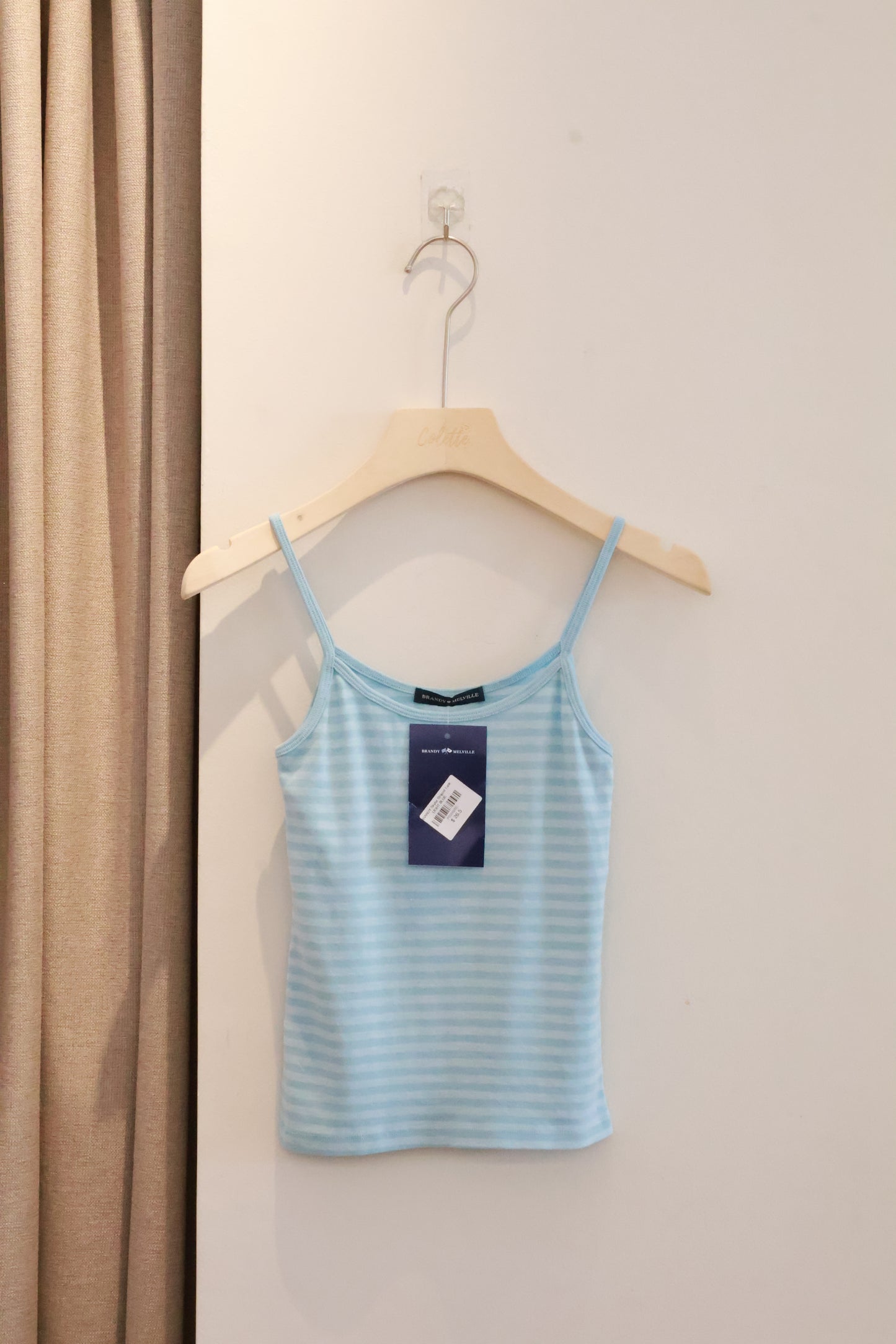 BRANDY Skylar Striped Tank  -LIGHT BLUE