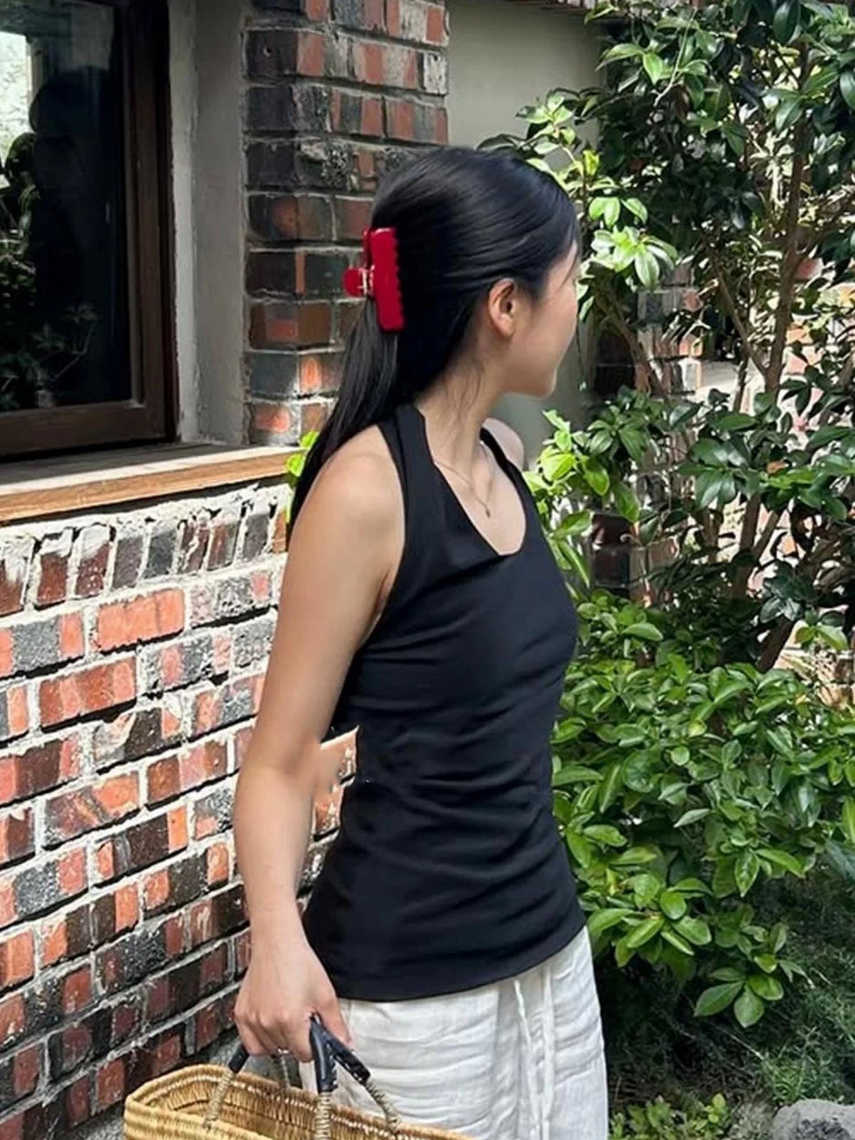 Jennie Thick Hair Claw- RED