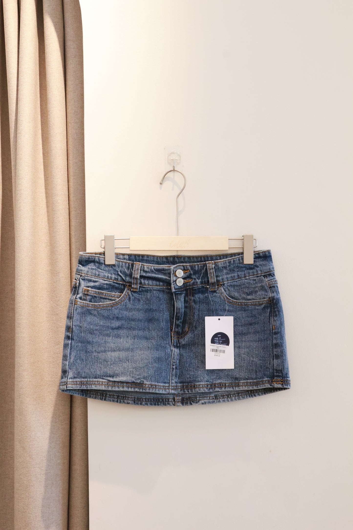 BRANDY Malia Mini Denim Skirt