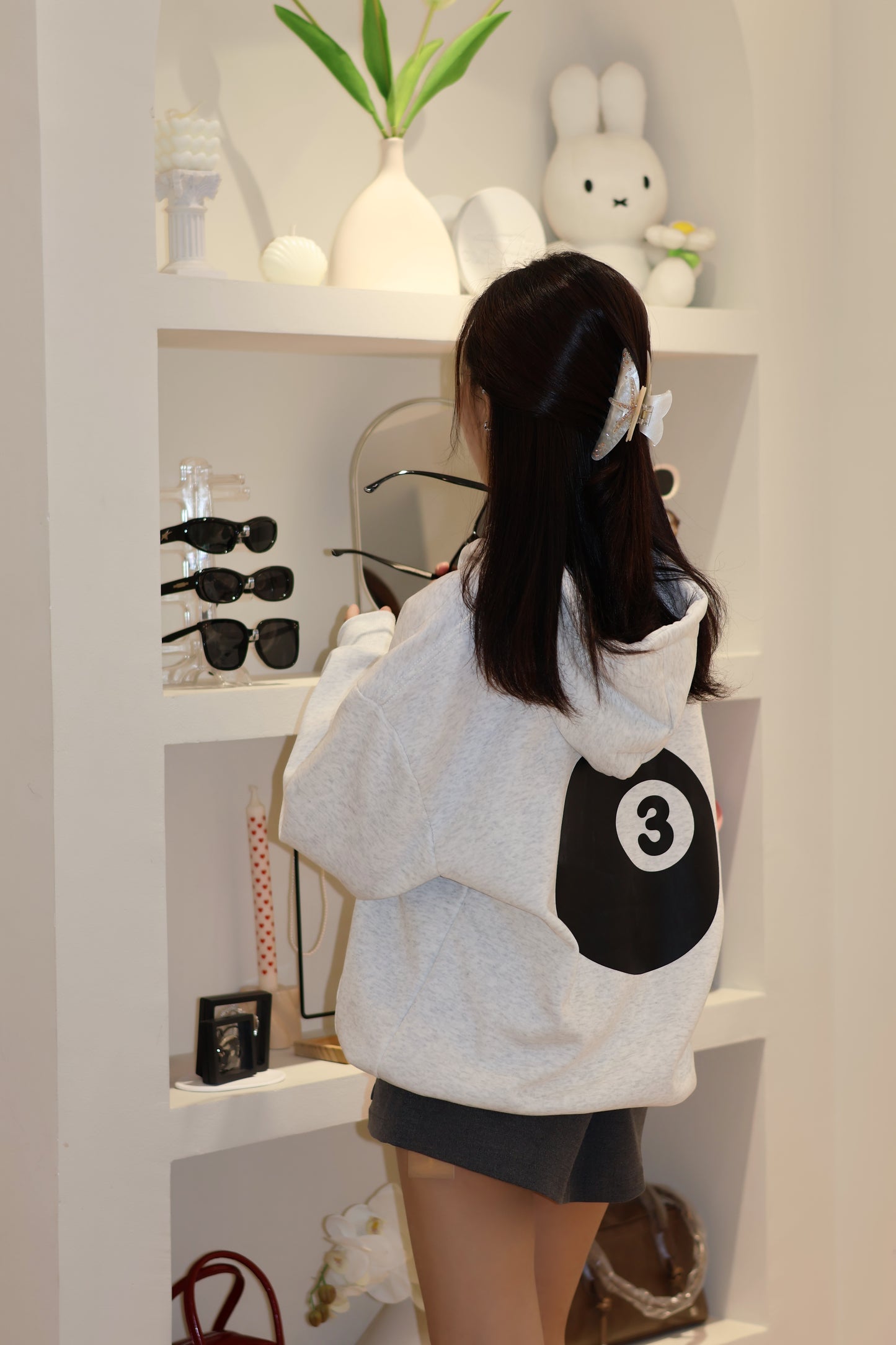 8ball gray hoodie