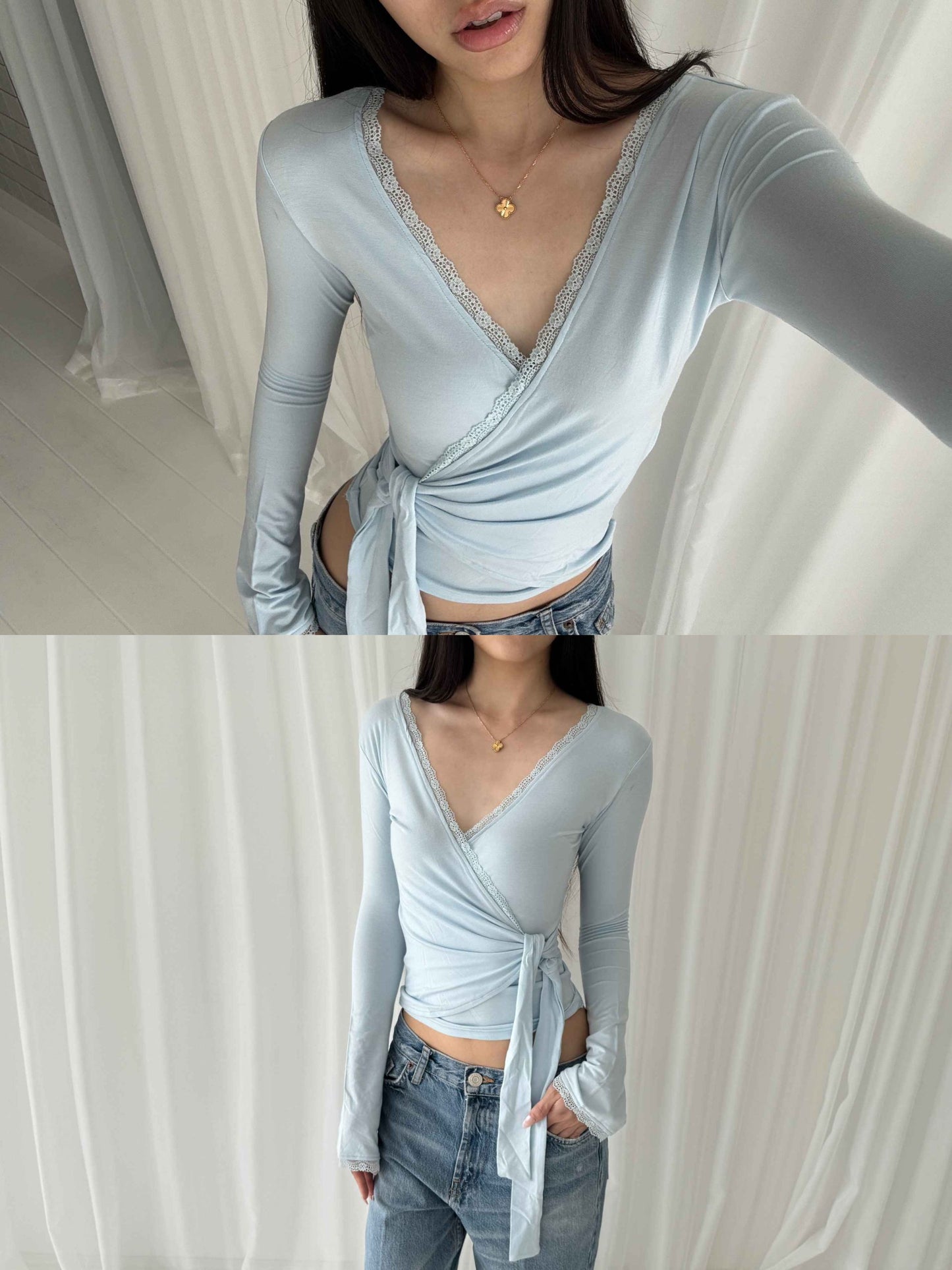 Studio Rue Wrap Lace Top