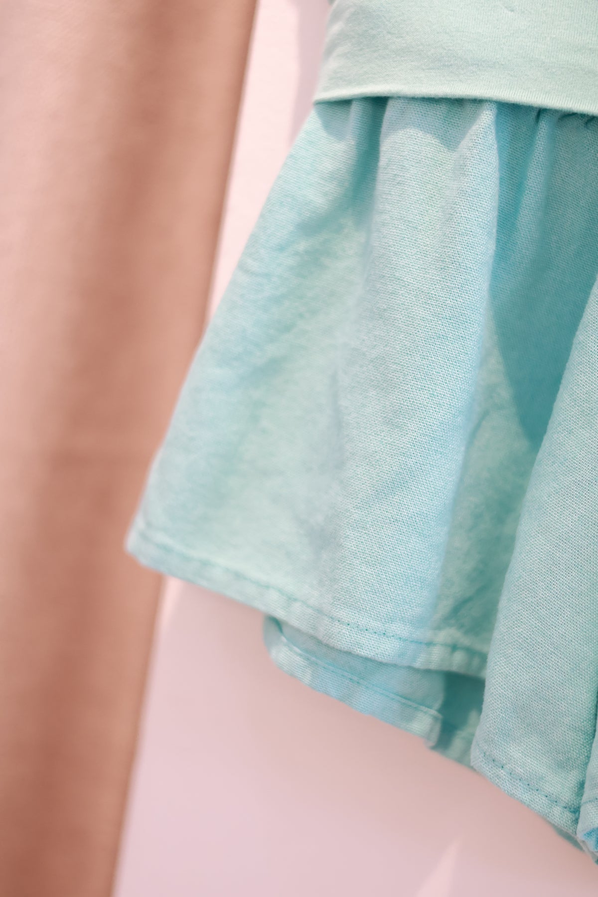 SUBDUED Shorts TEAL FOLDOVER - XS