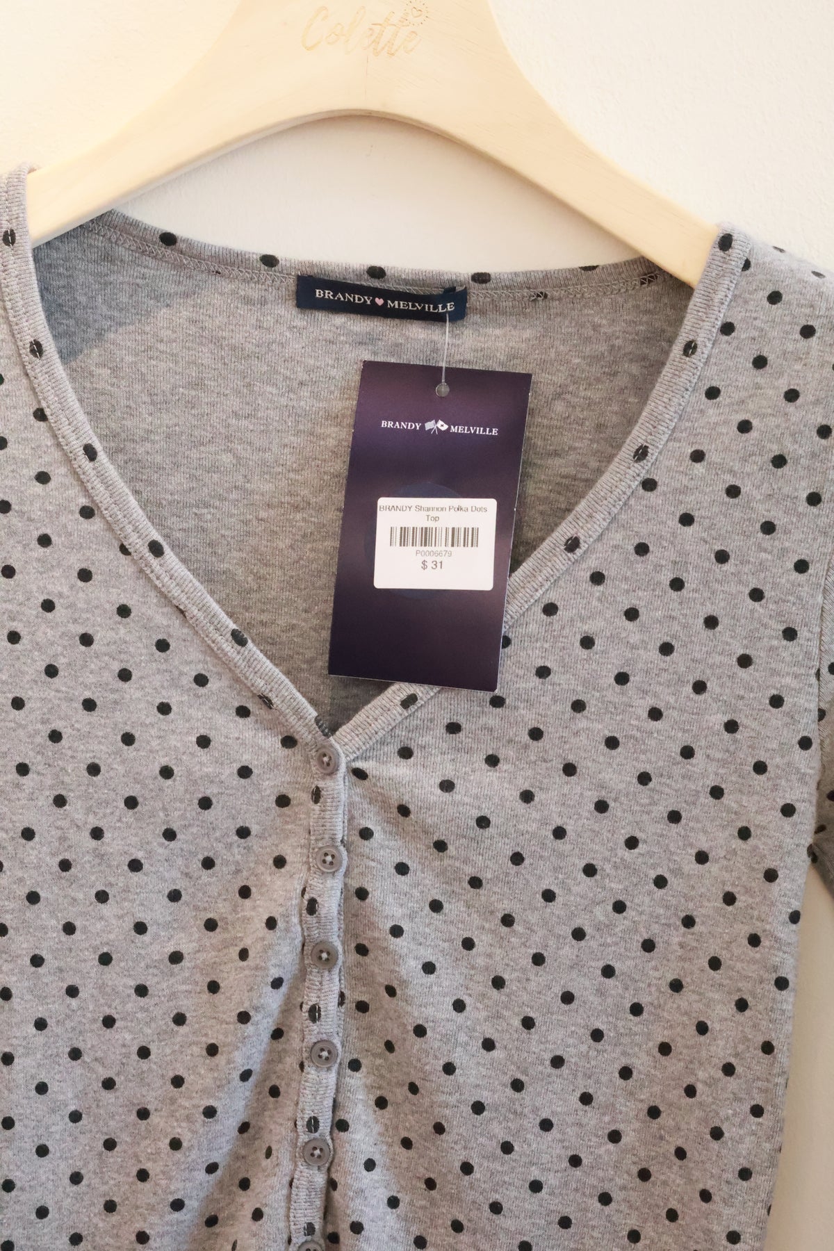 BRANDY Shannon Polka Dots Top