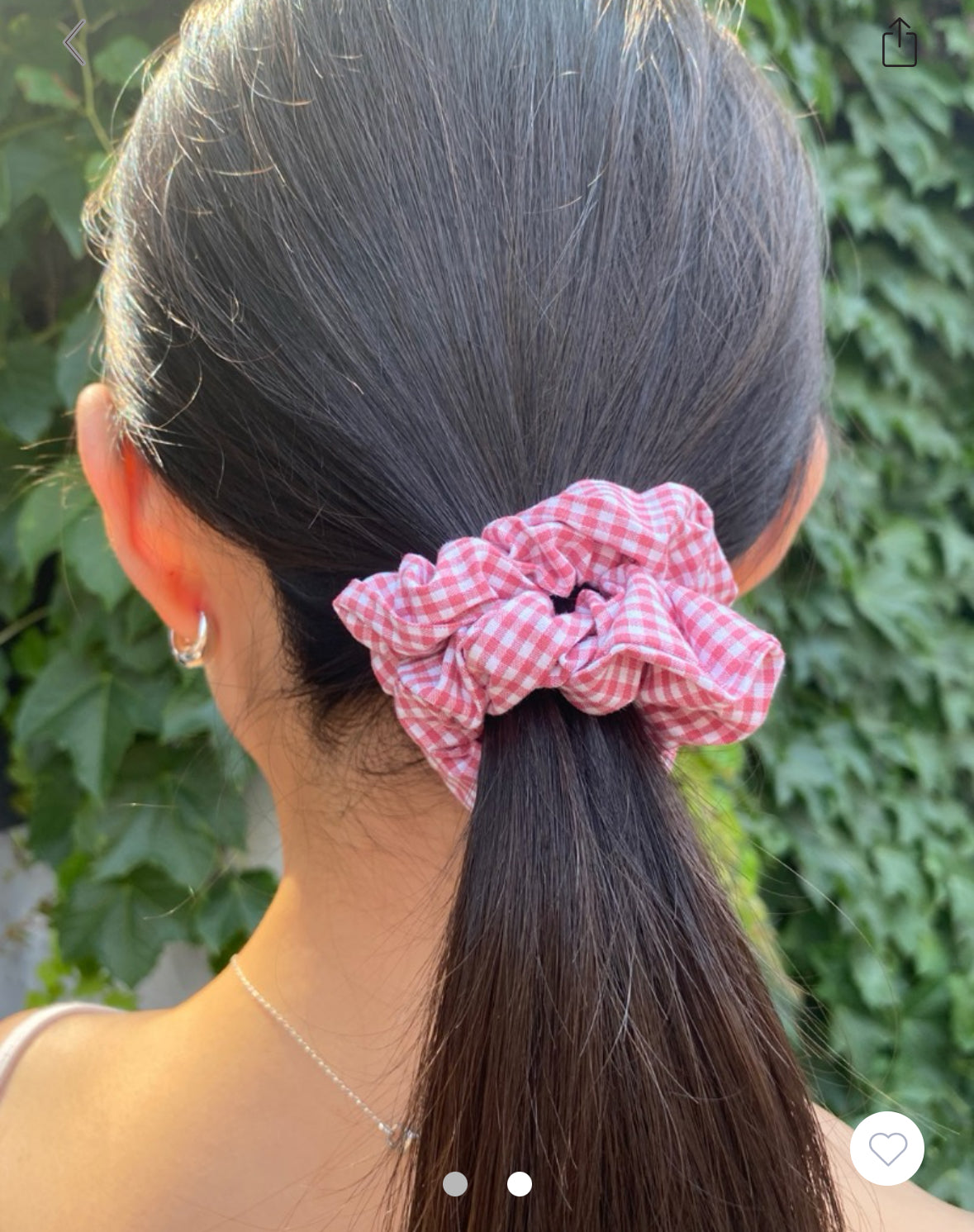 BRANDY Plaid Scrunchie