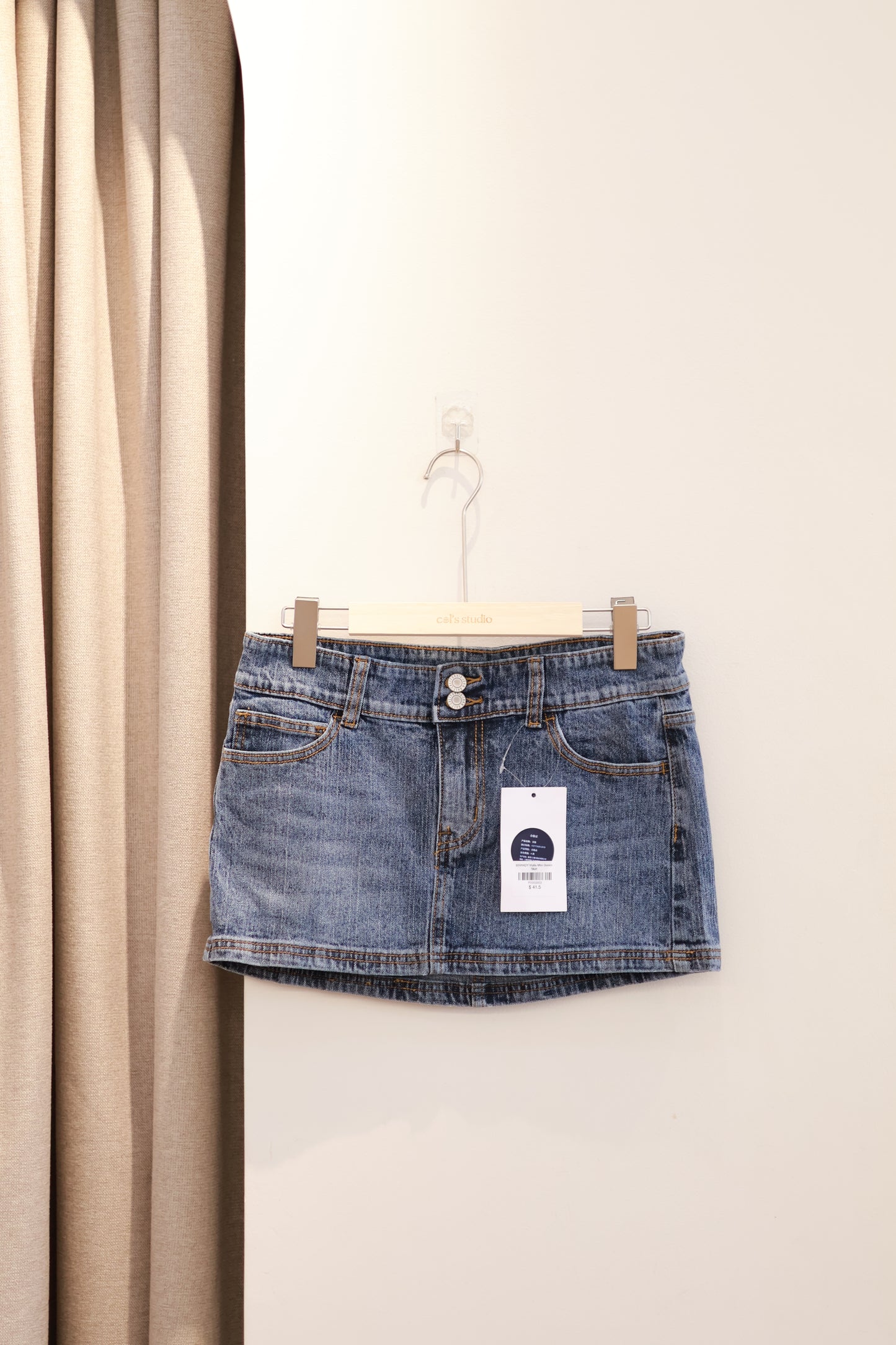 BRANDY Malia Mini Denim Skirt