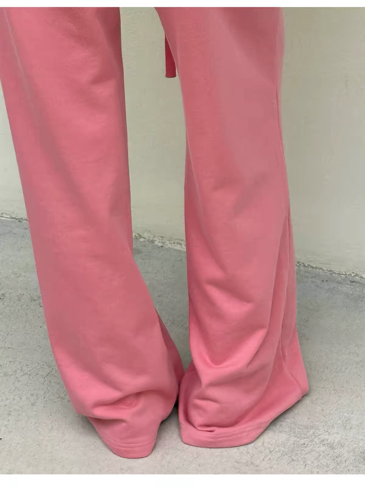 AUD Drawstring Wide-Leg Casual Pants -PINK