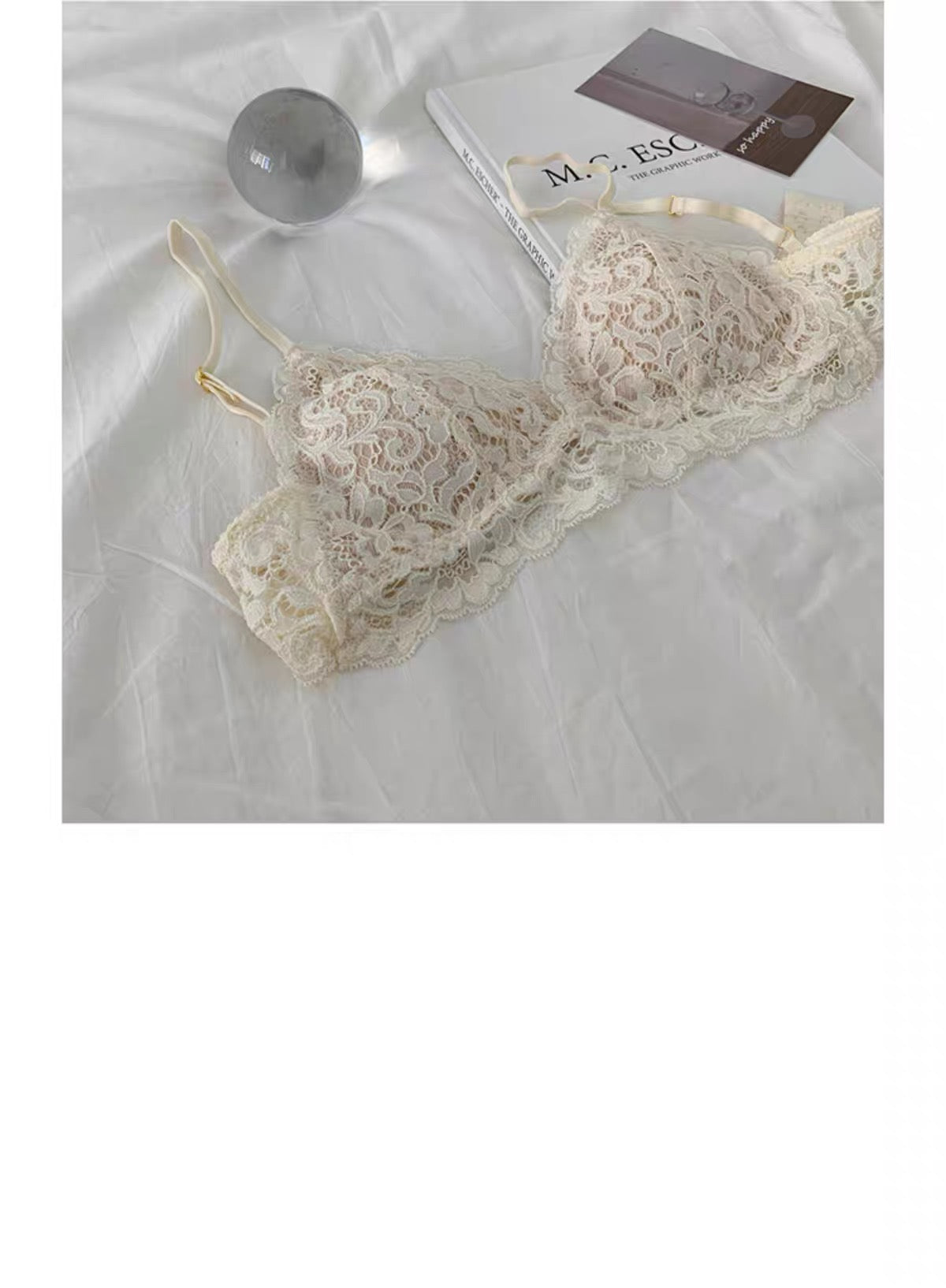French Lace Crochet Bra