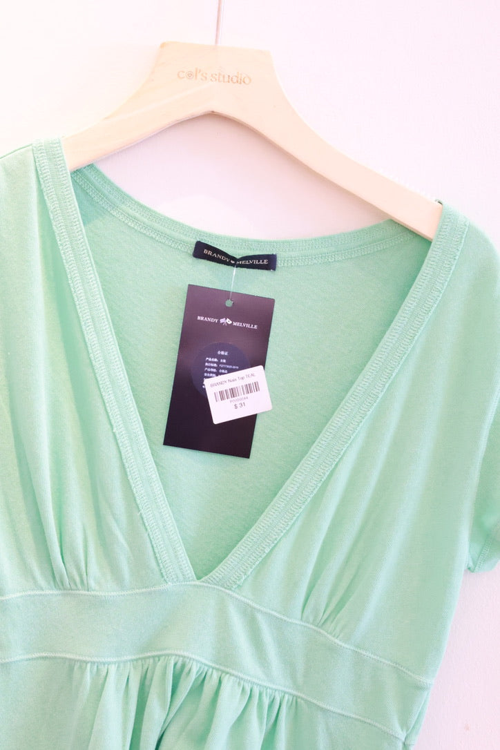 BRANDY Naia Top  -TEAL