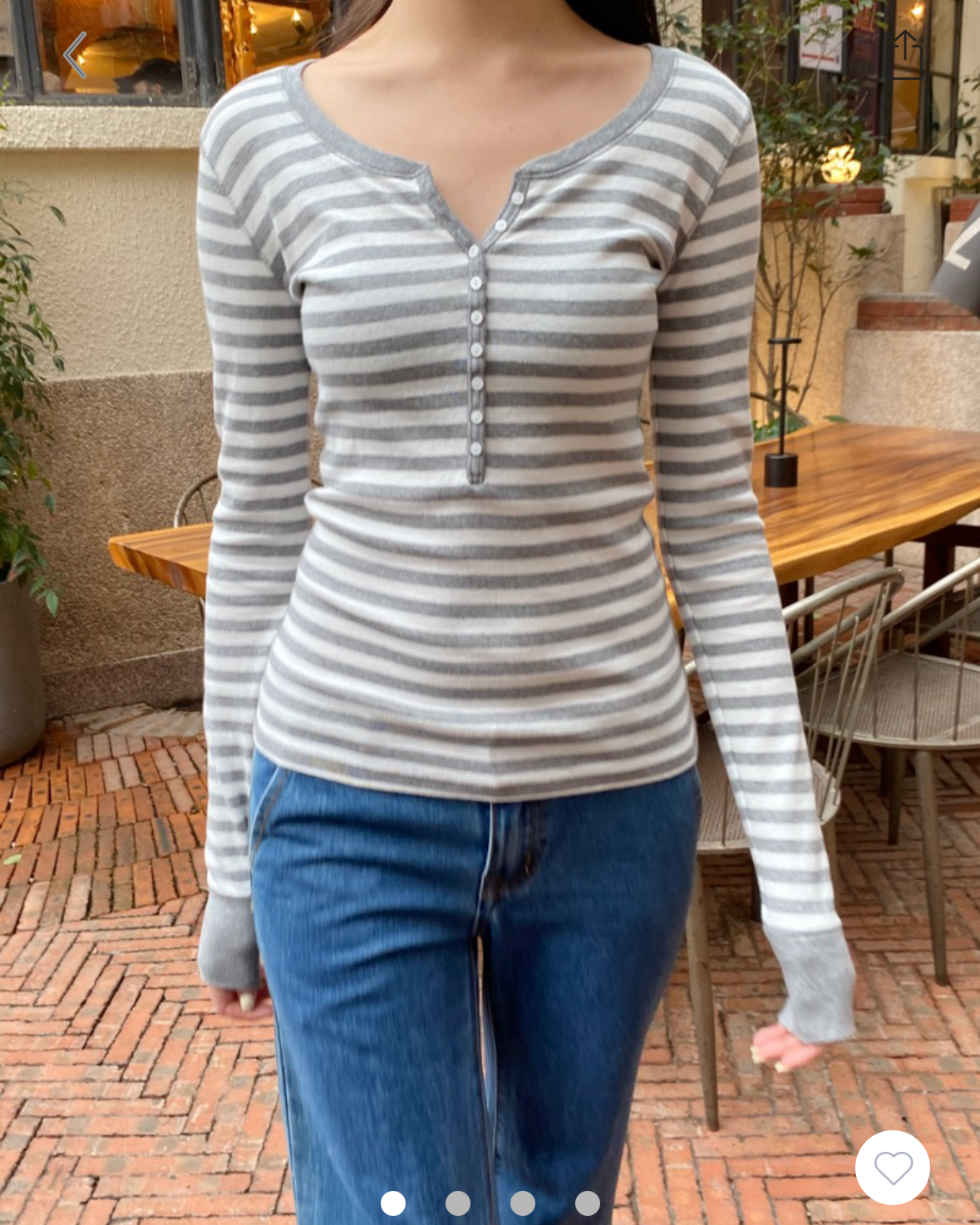 BRANDY Zelly Striped Top