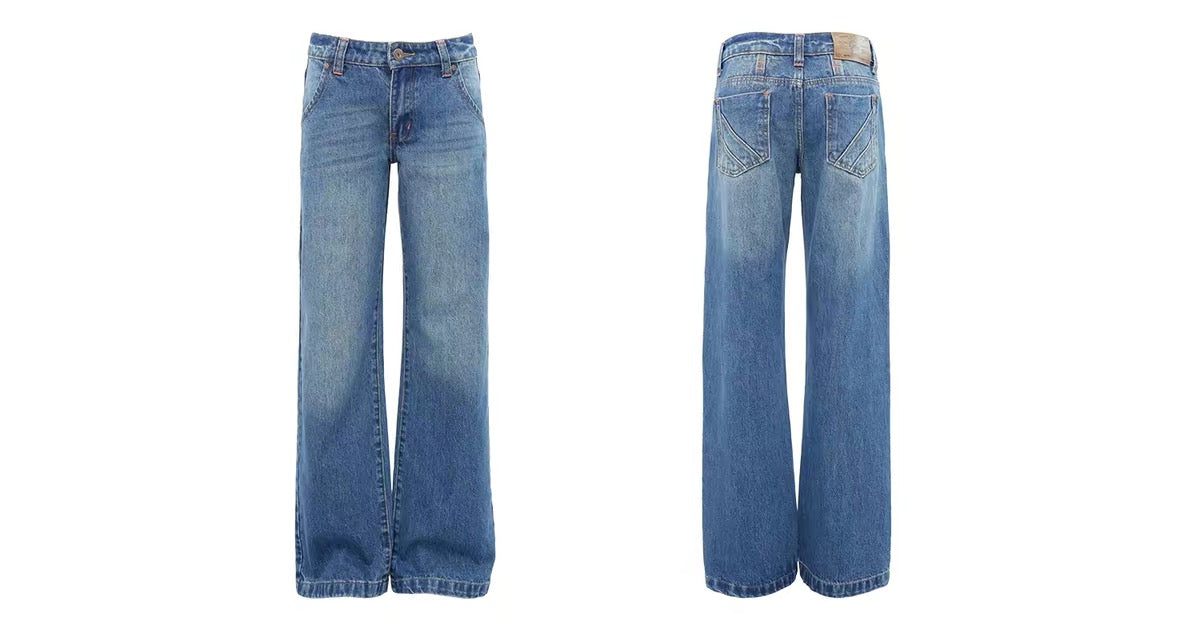 AUD Deep Blue Low-Waist Jeans