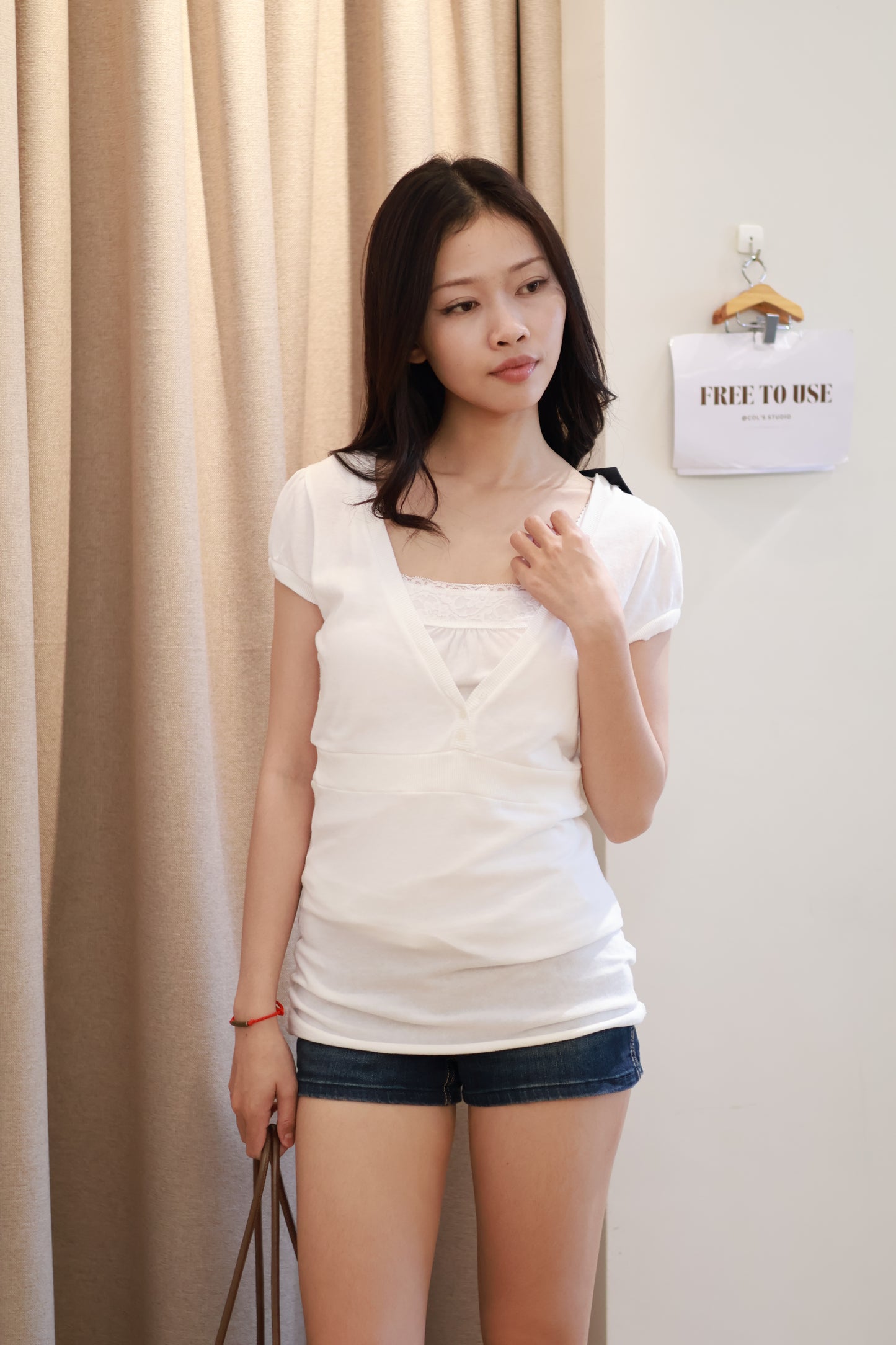 BRANDY Thalia Top- WHITE
