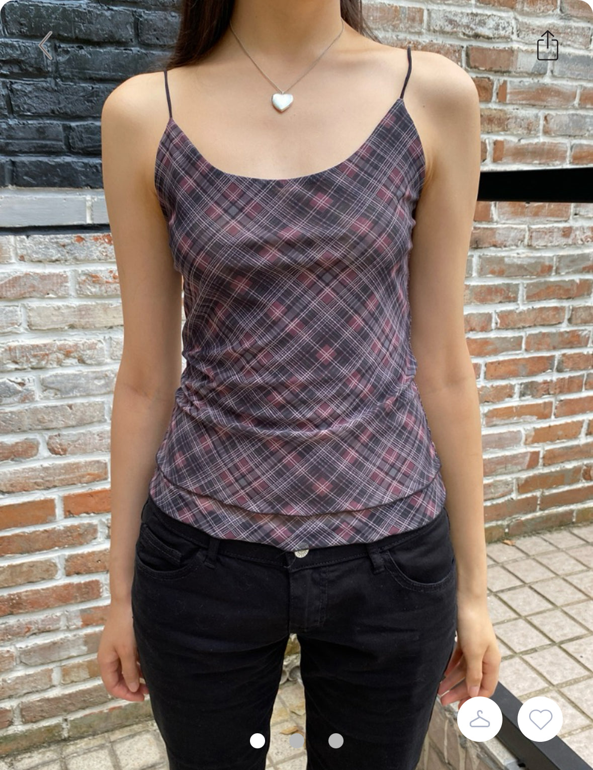BRANDY Ava Plaid Tank
