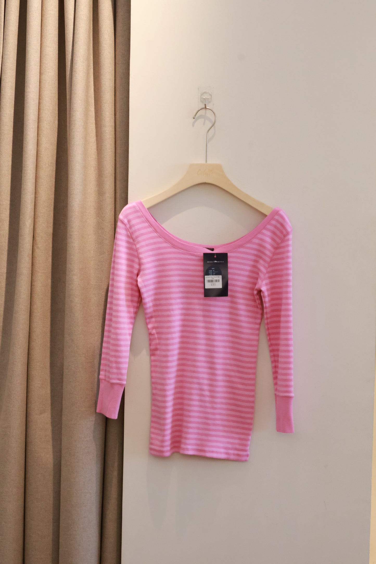 BRANDY Bea Striped Top- Pink