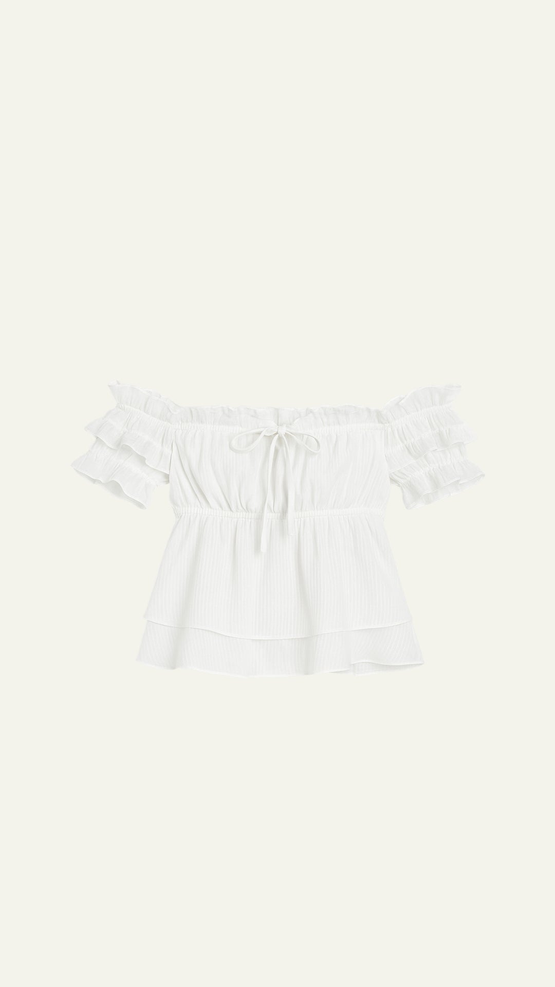 lace design off shoulder top